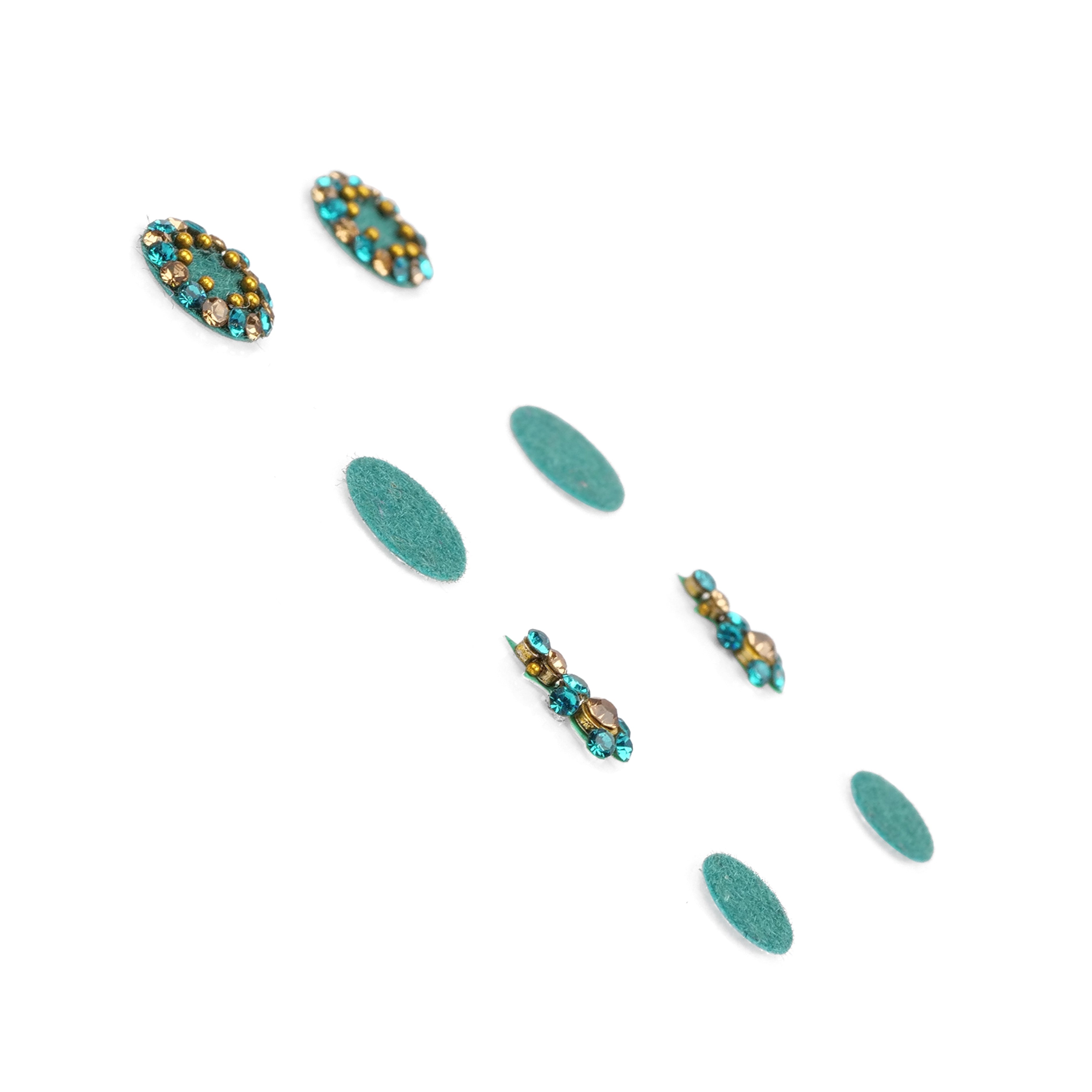 Assorted Jade Blue Bindi