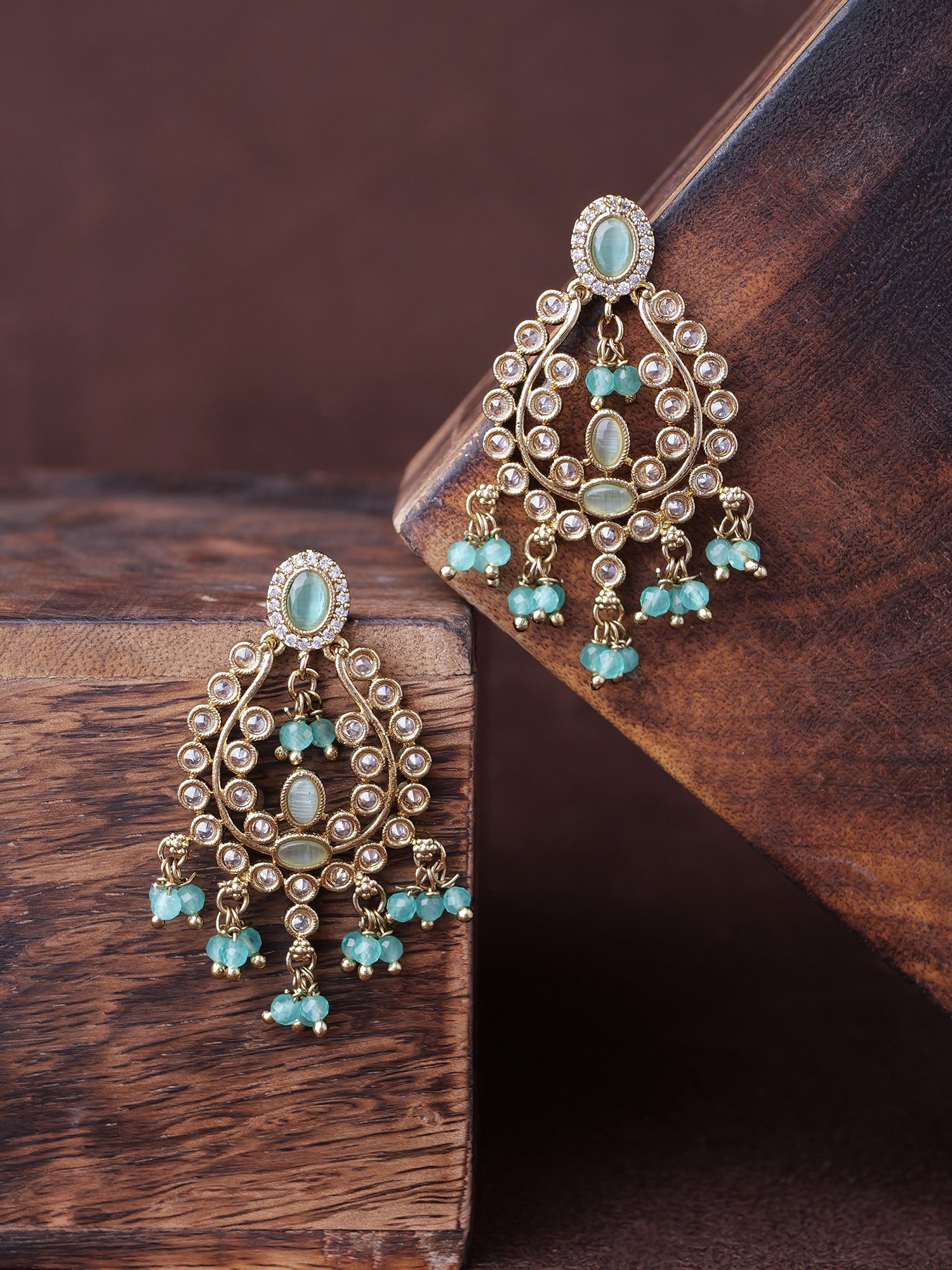 Adira Small Earrings in Light Blue