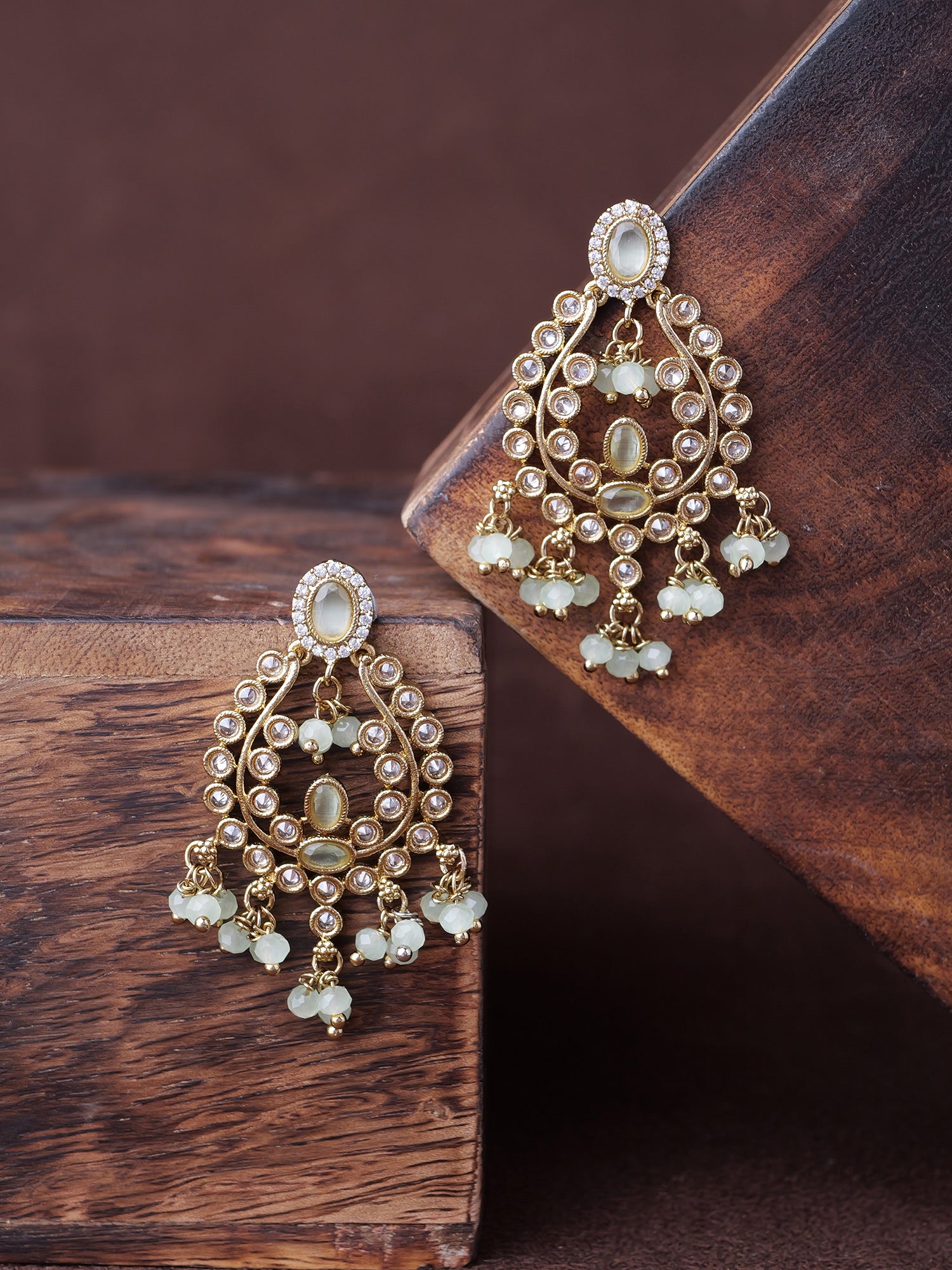 Adira Small Earrings in Mint