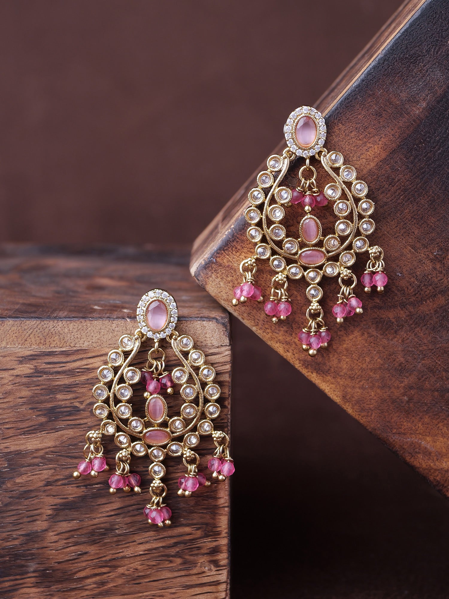 Adira Small Earrings in Pink