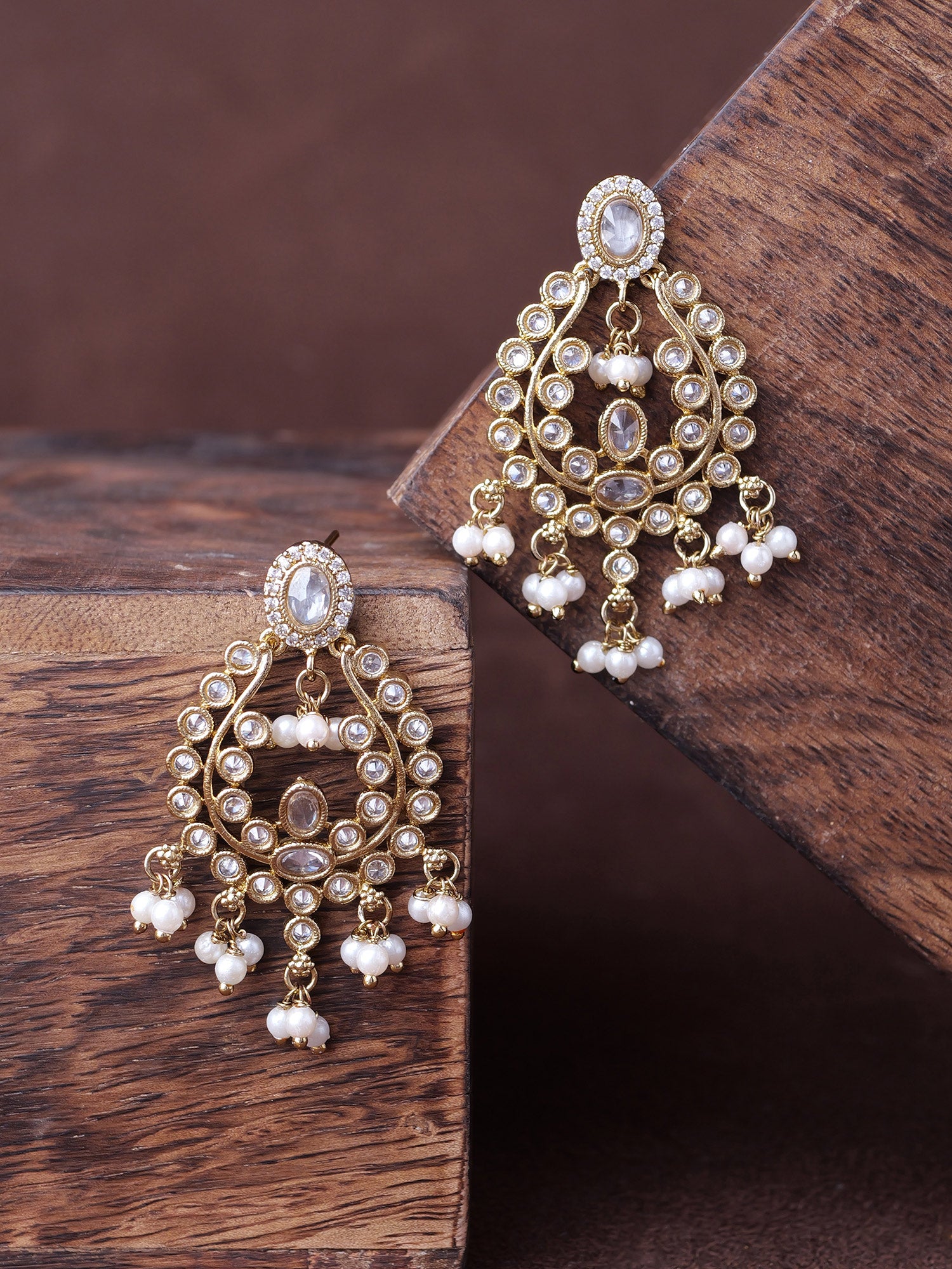 Adira Small Earrings in White