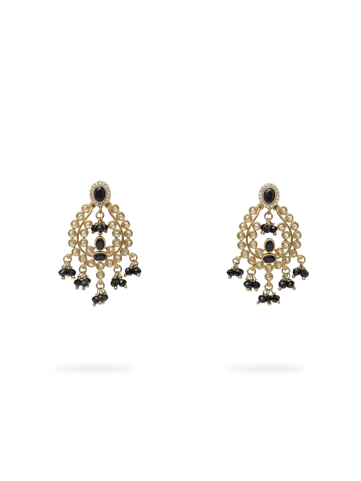 Adira Small Earrings in Black