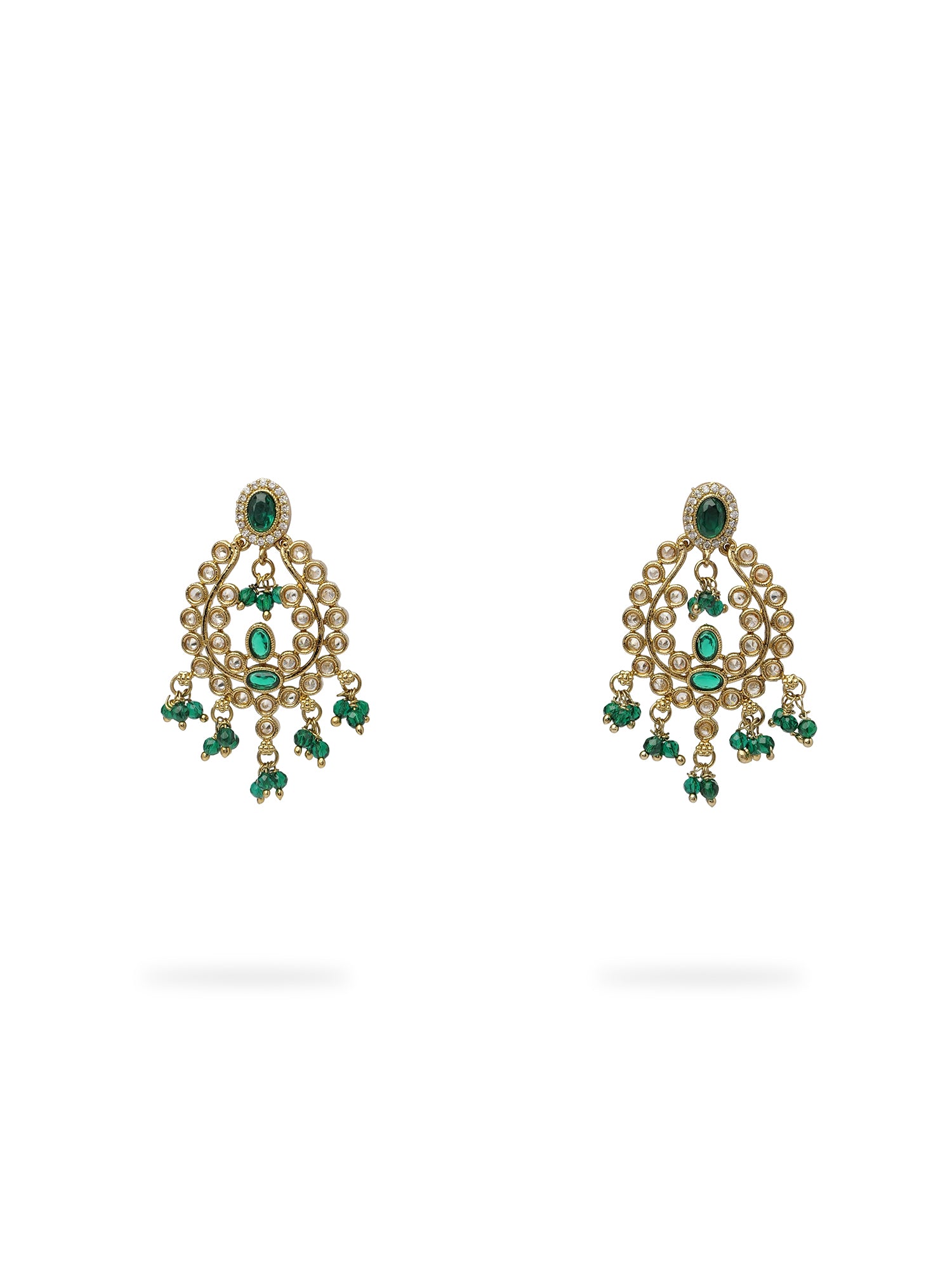 Adira Small Earrings in Green
