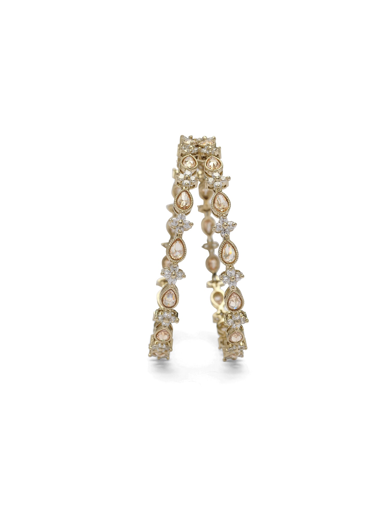 Aisha Kada Bangles in Champagne
