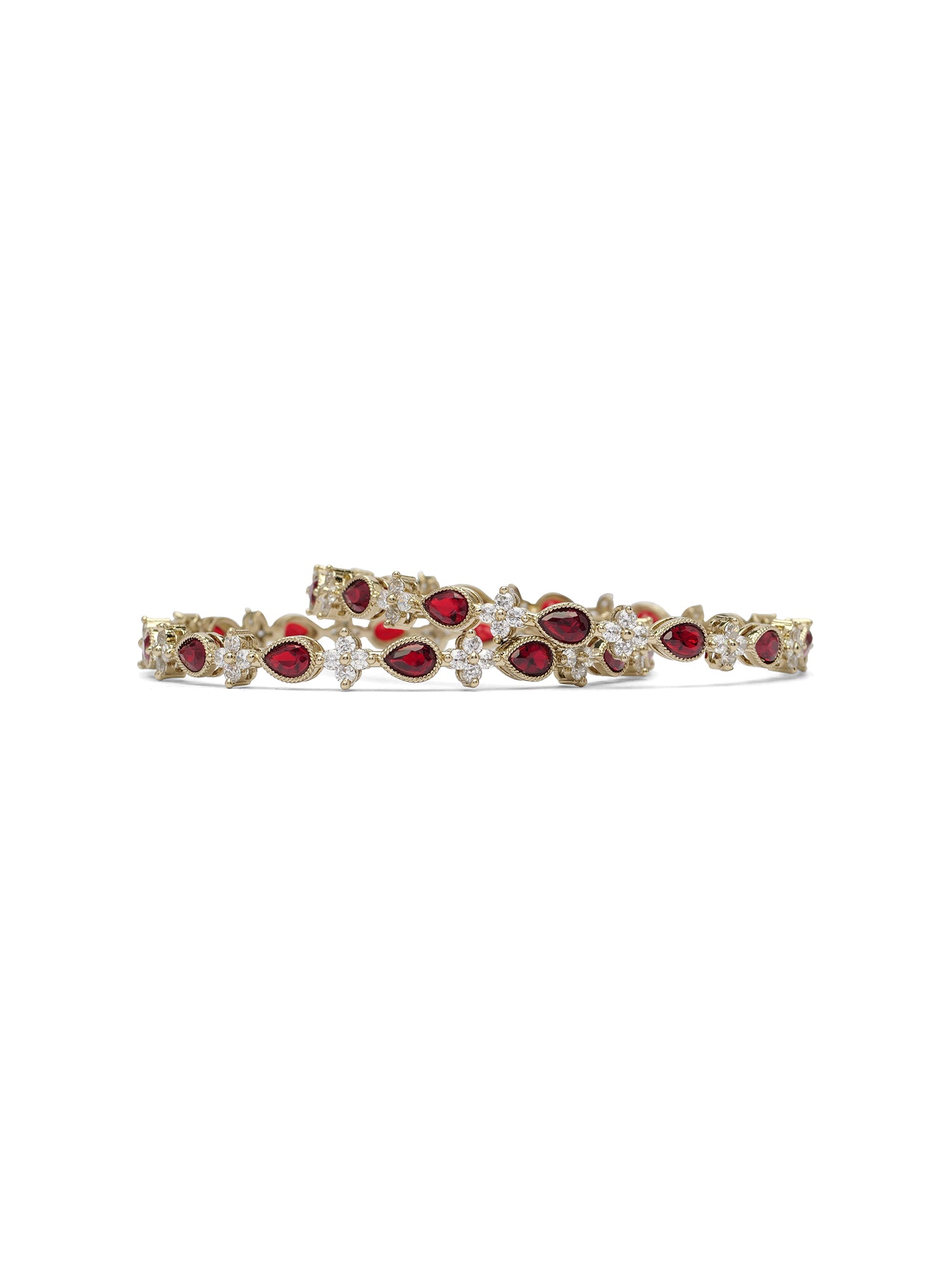 Aisha Kada Bangles in Maroon