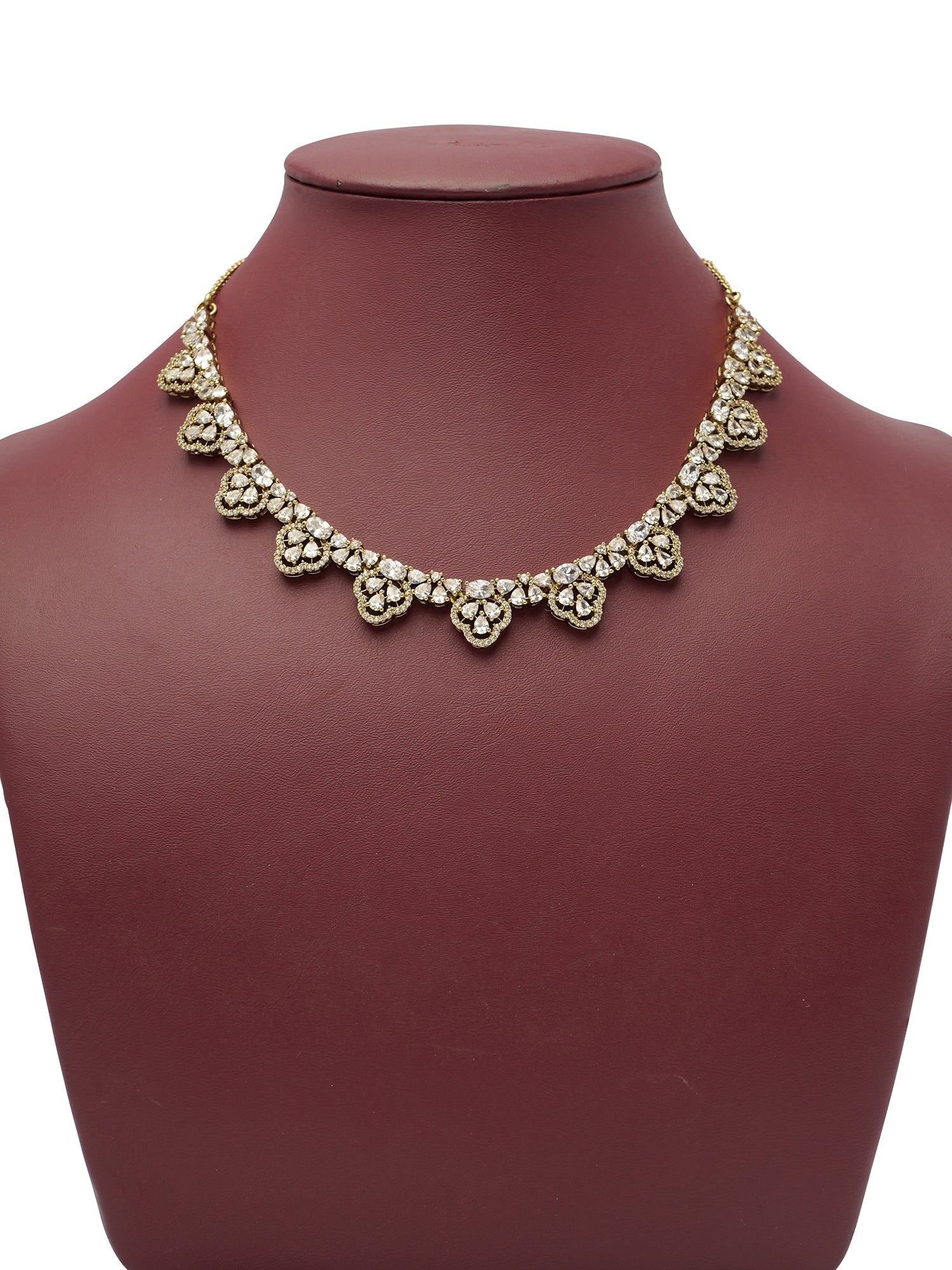 Amaris Cubic Zirconia Necklace Set in White