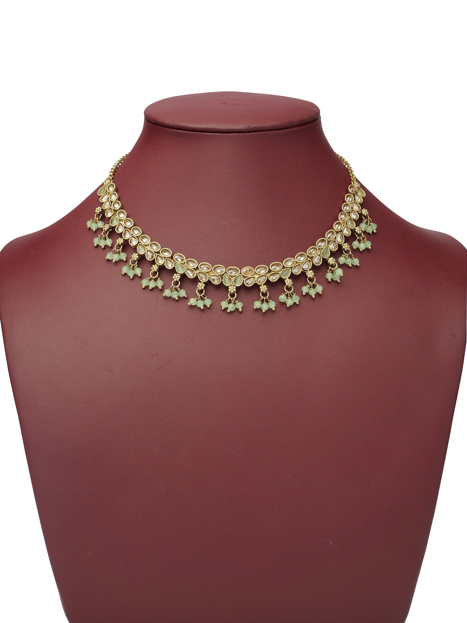 Ameera Necklace Set in Mint