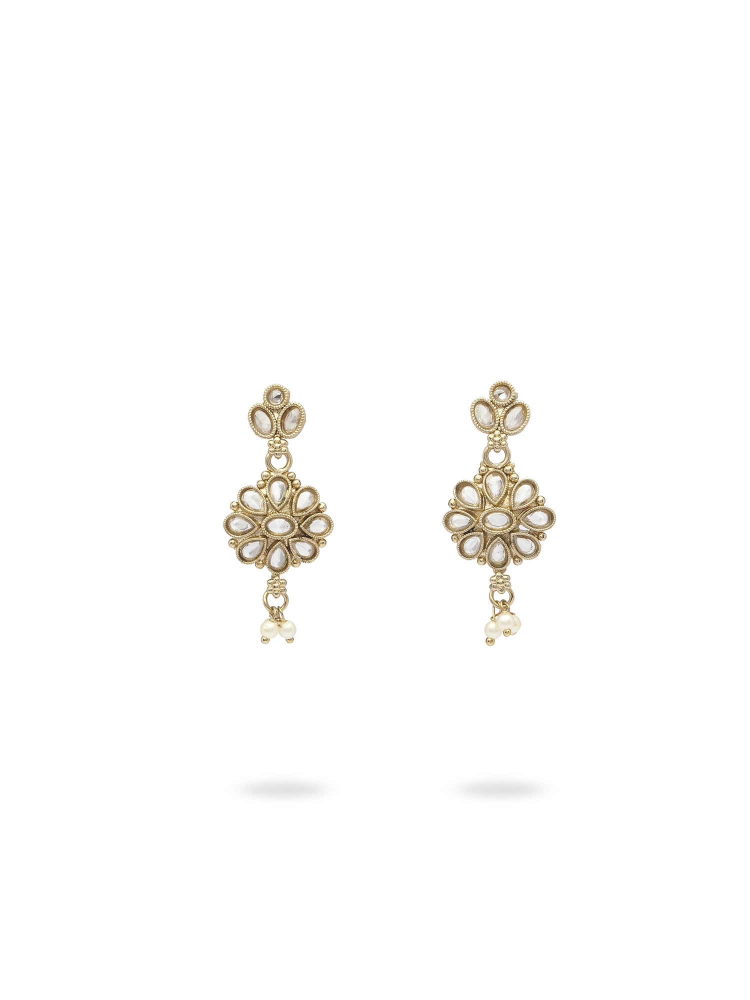 Ameera Necklace Set in White