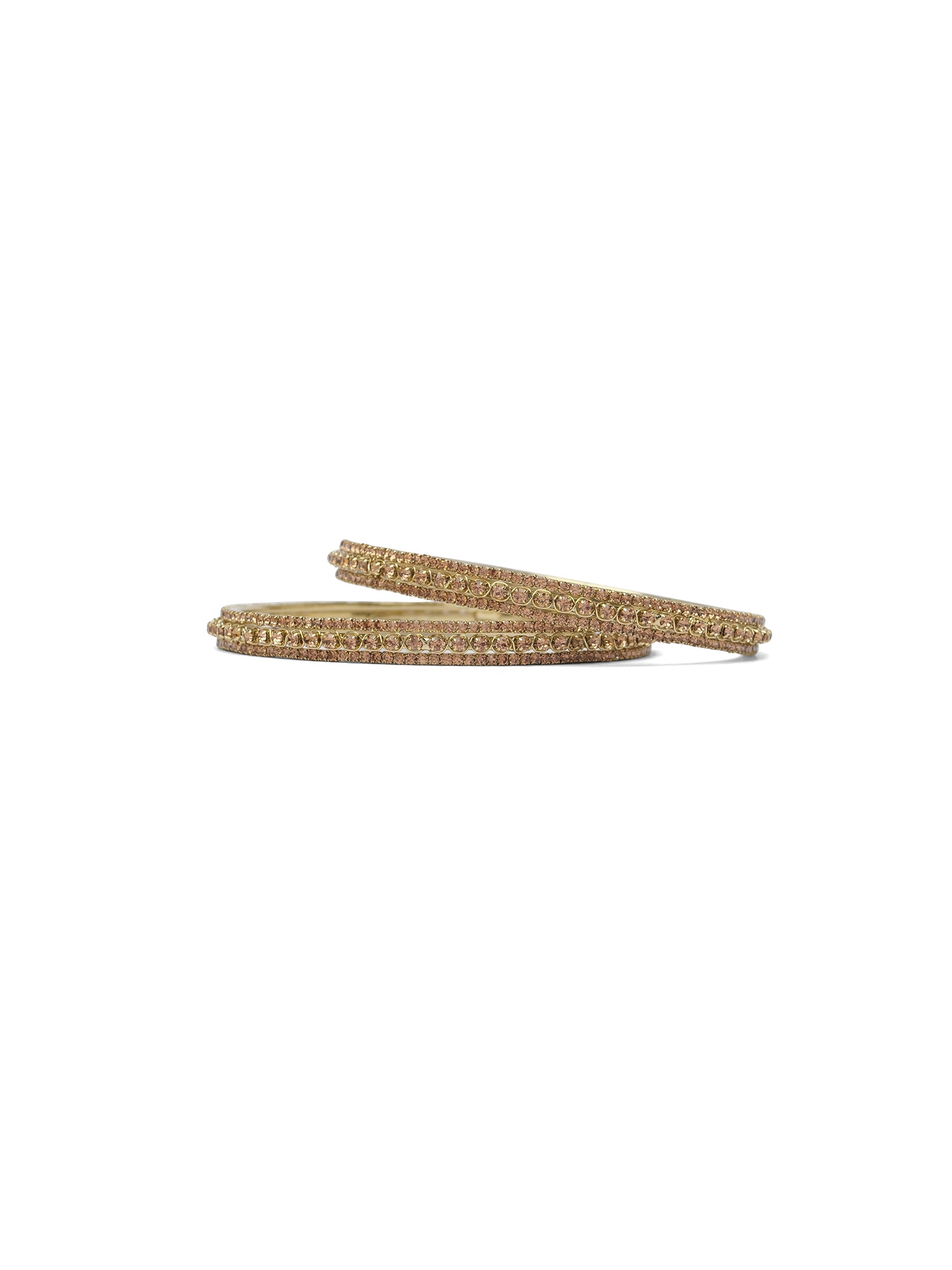 Ameya Cubic Zirconia Bangles in Champagne