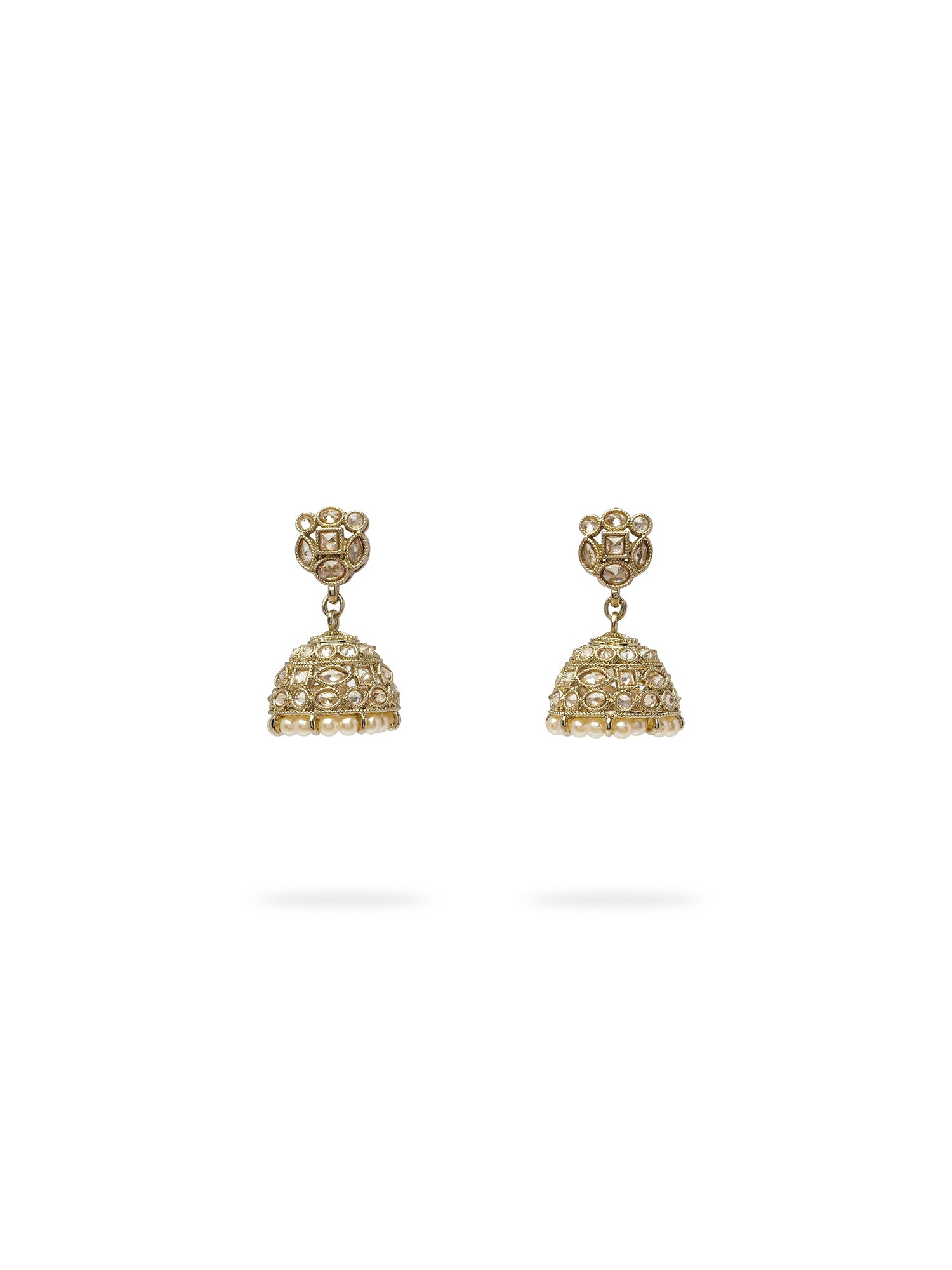 Amisha Necklace Set in Pearl and Champagne