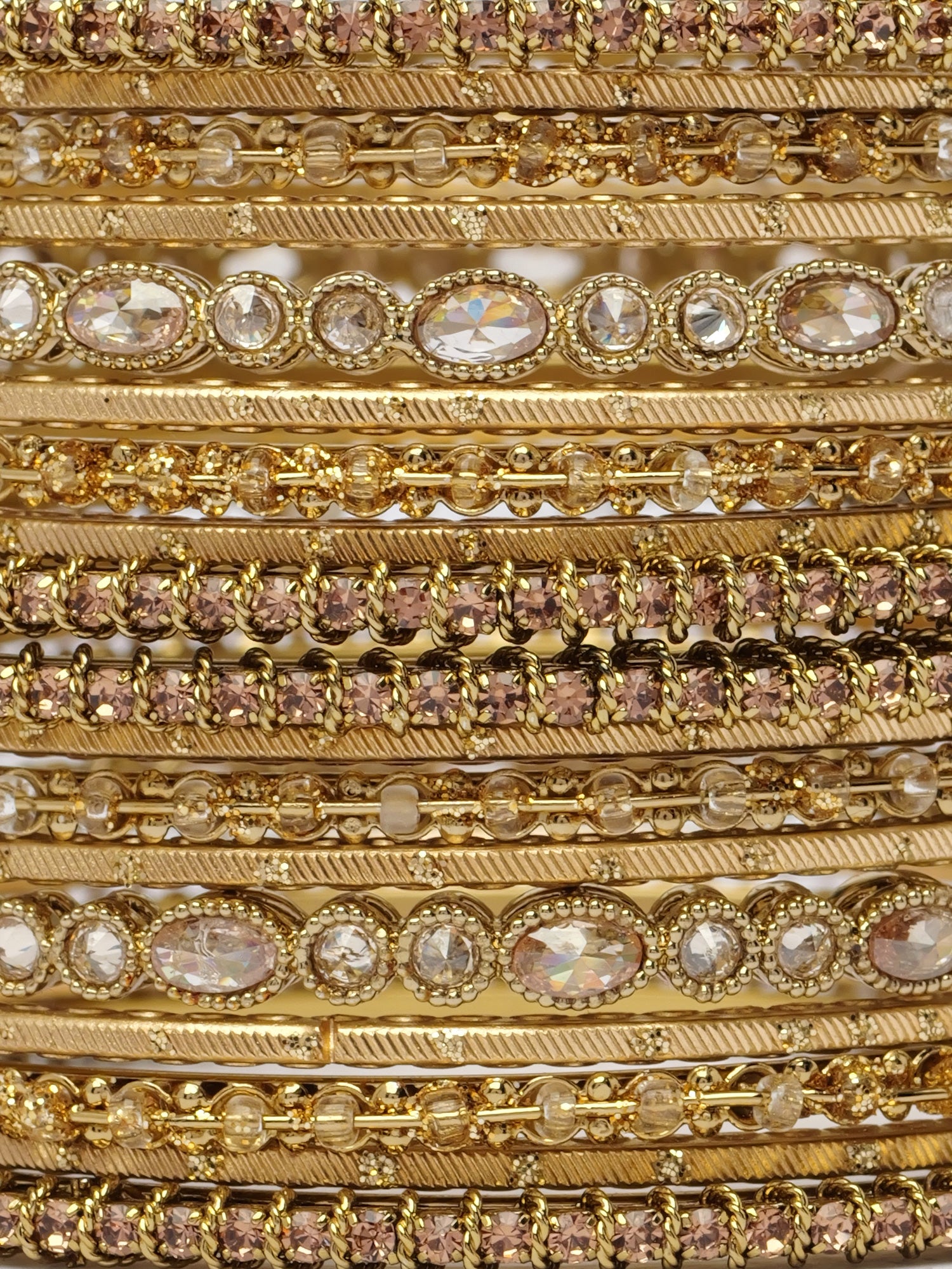 Anaya Bangle Set in Antique Gold