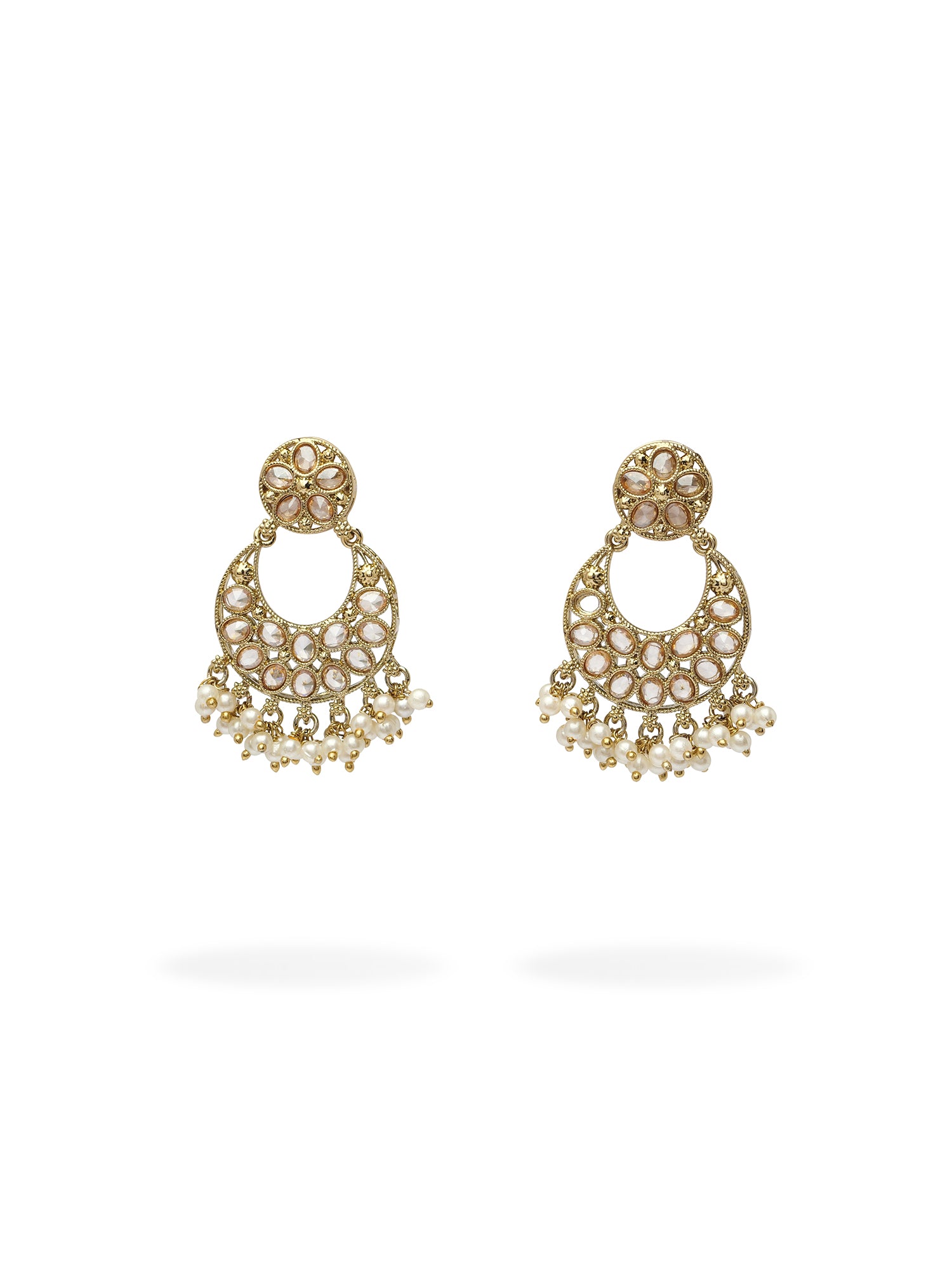 Anika Chandbali Earrings in Champagne