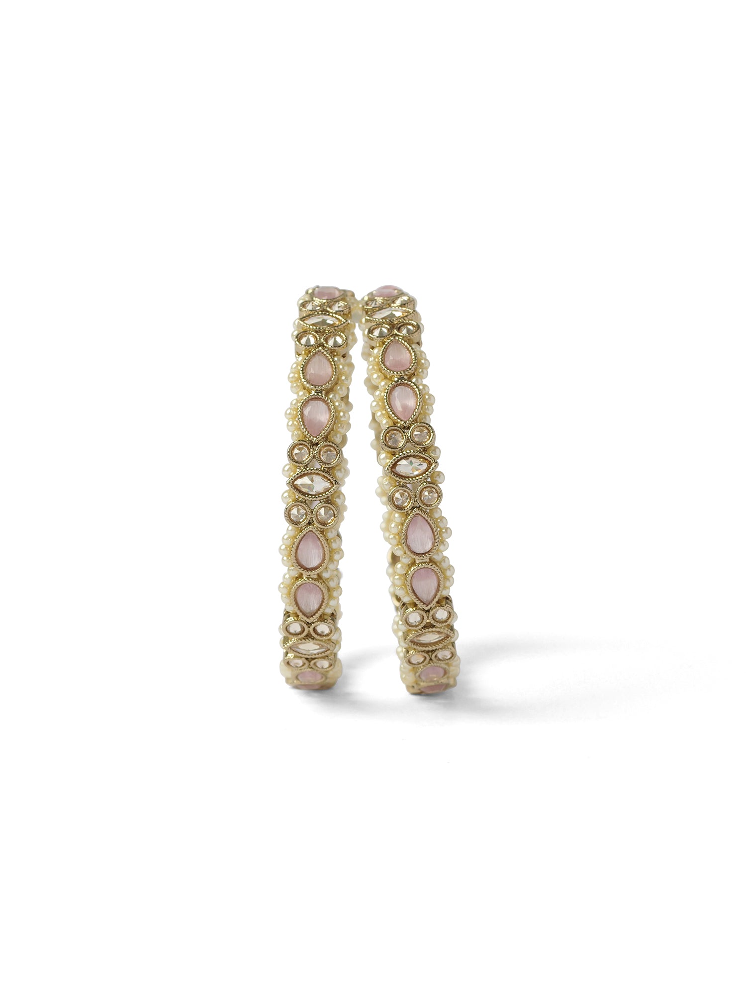 Anisha Pearl and Pink Kada Bangles