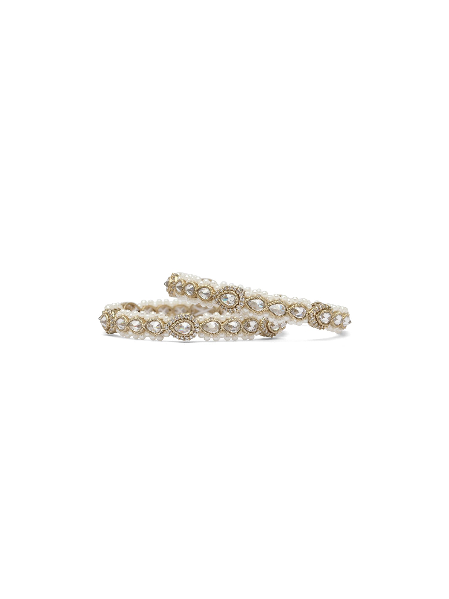 Anmol Pearl Kadas in White