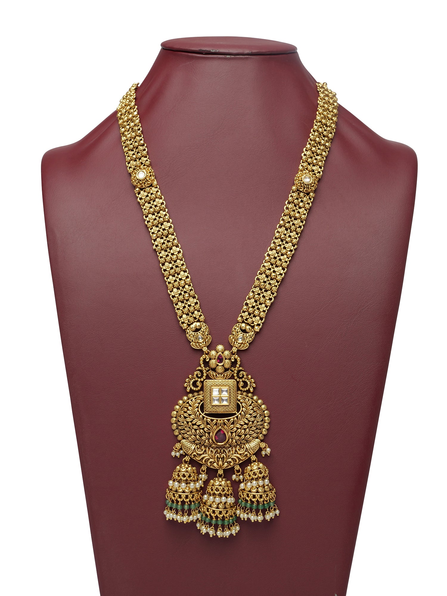 Anvaya Kundan Rani Haar in Multi