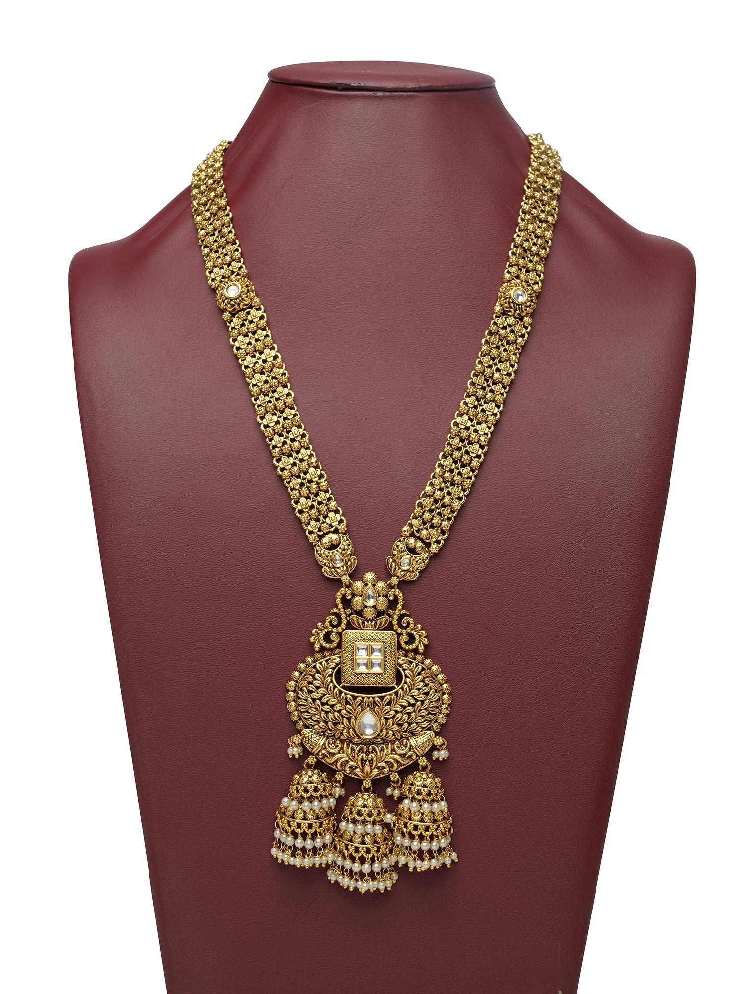 Anvaya Kundan Rani Haar in White