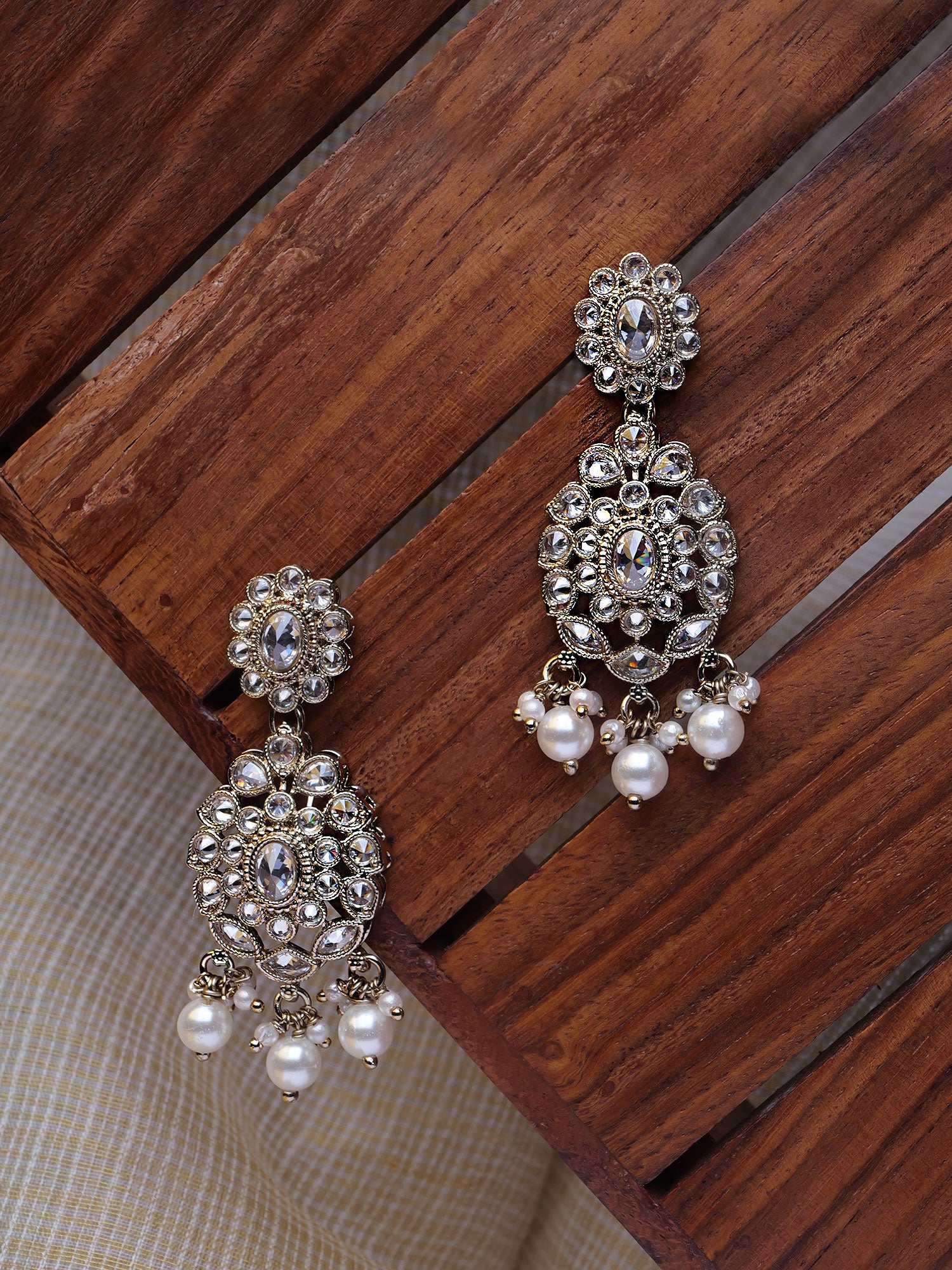 Anvika Earrings in White