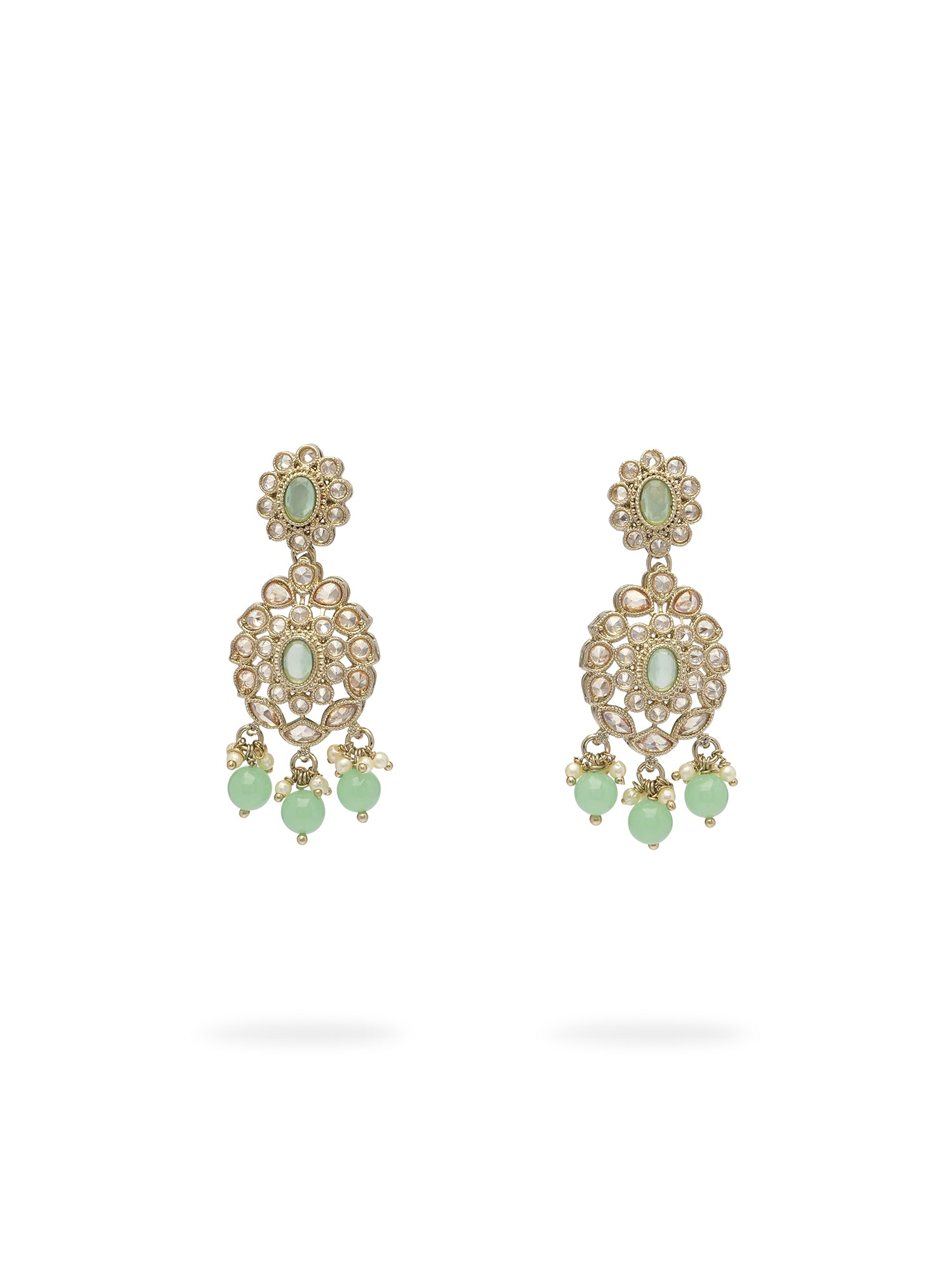 Anvika Earrings in Mint