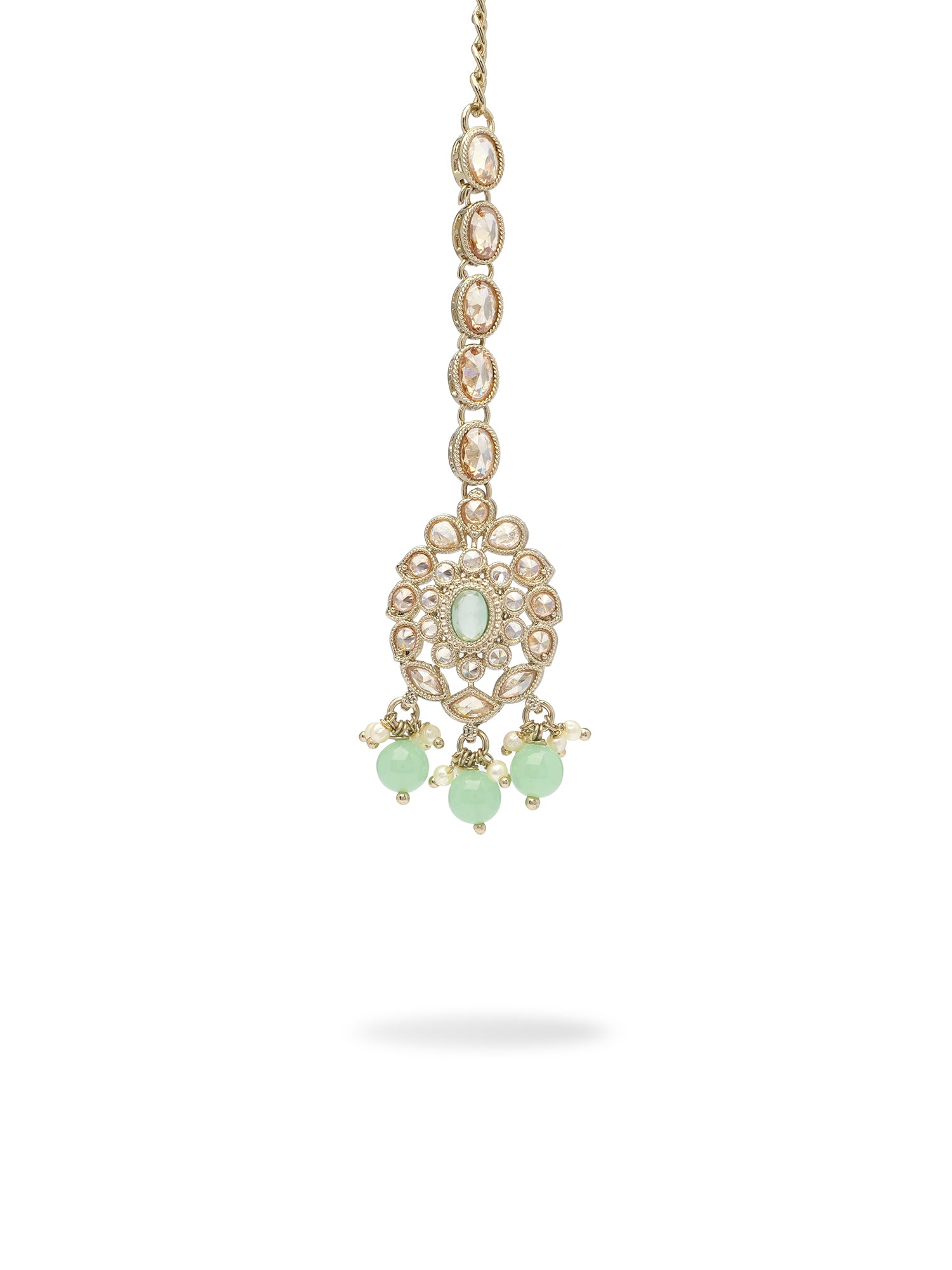 Anvika Maang Tikka in Mint