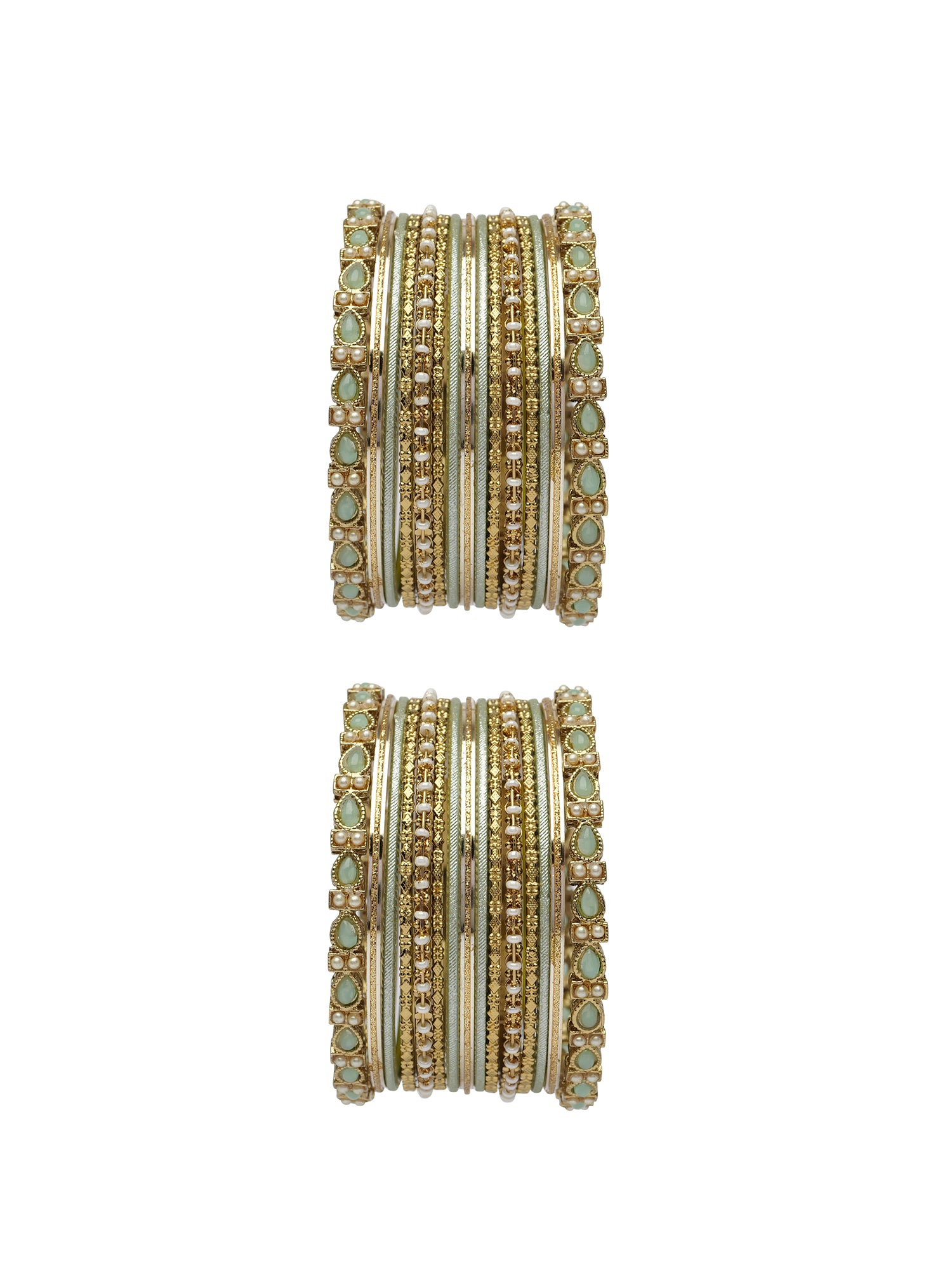 Arisha Bangle Set in Mint