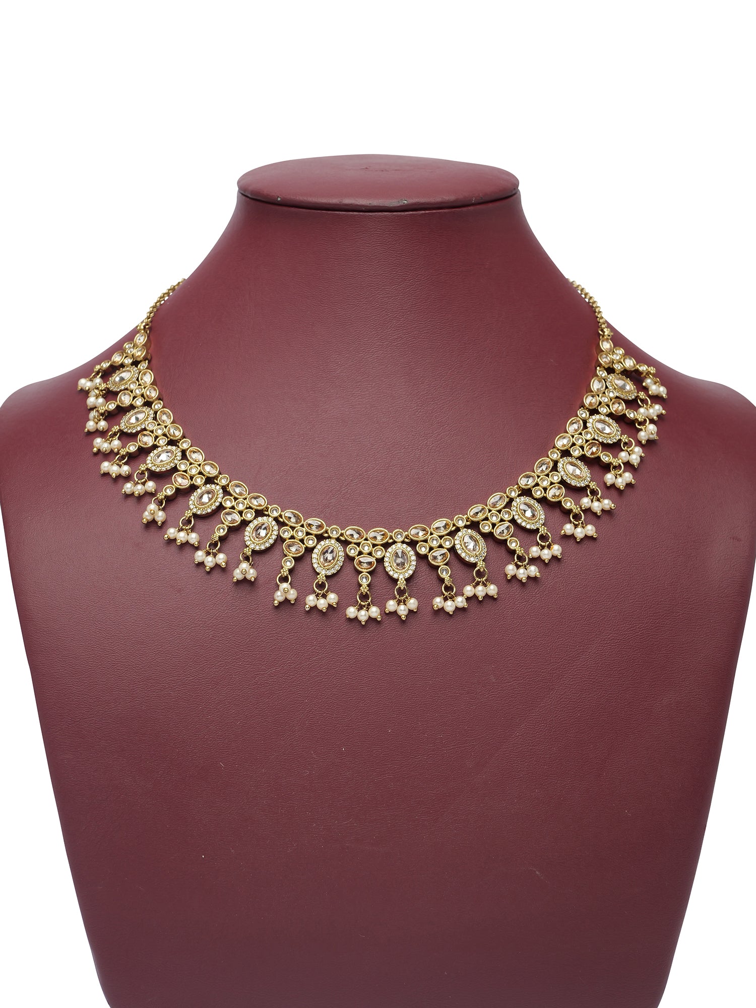 Ariya Necklace Set in Champagne and Antique Gold