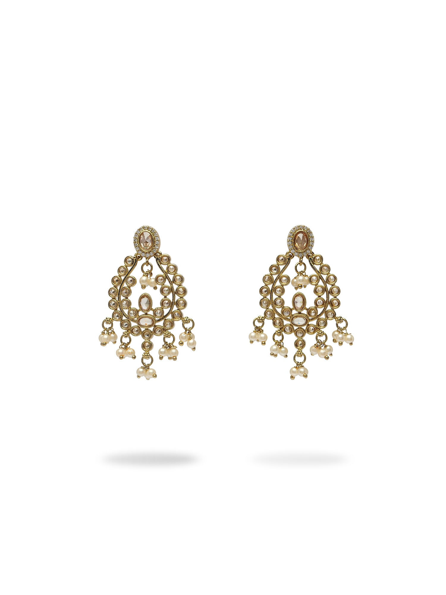 Ariya Necklace Set in Champagne and Antique Gold