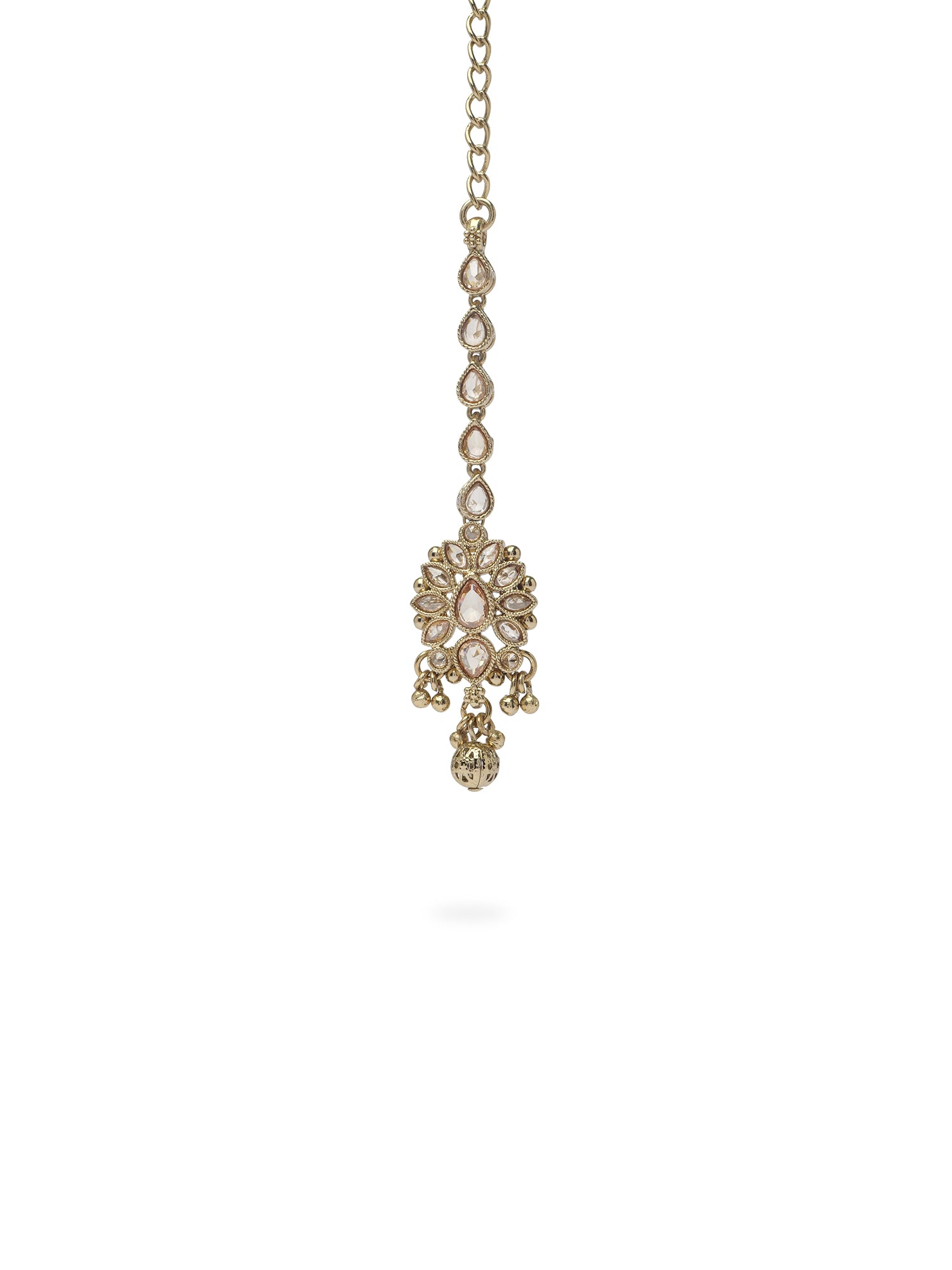 Arohi Maang Tikka in Antique Gold