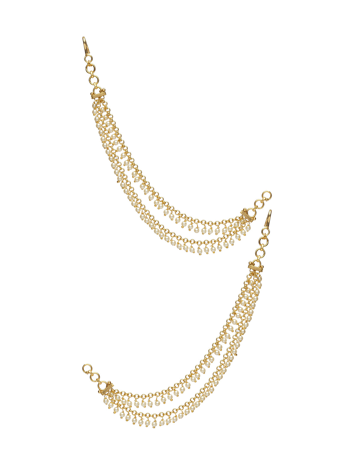 Arshia Pearl Drop Ear Chains