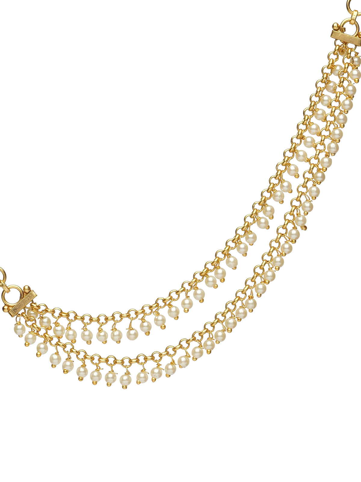 Arshia Pearl Drop Ear Chains