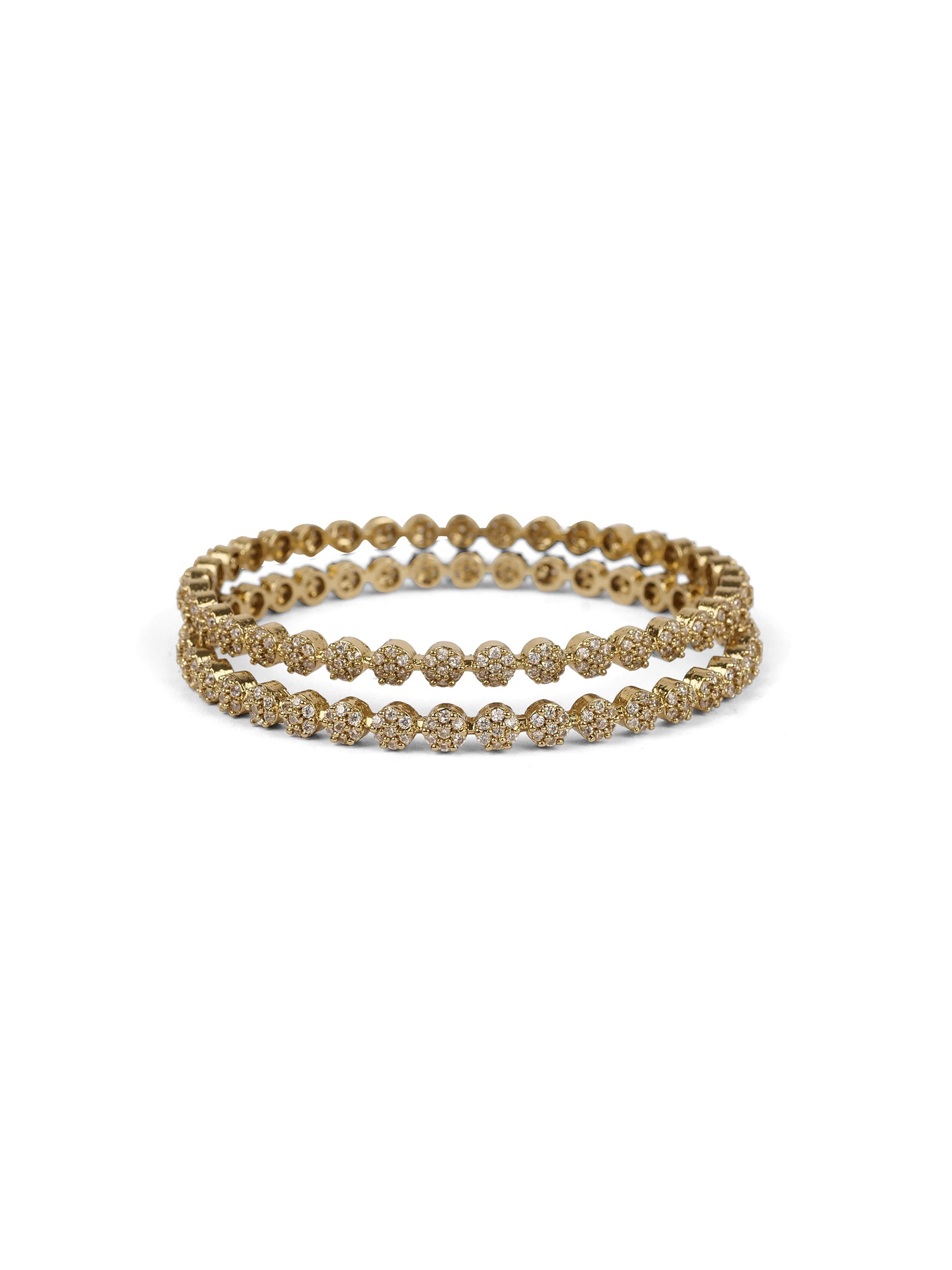 Arushi Cubic Zirconia Bangle in White