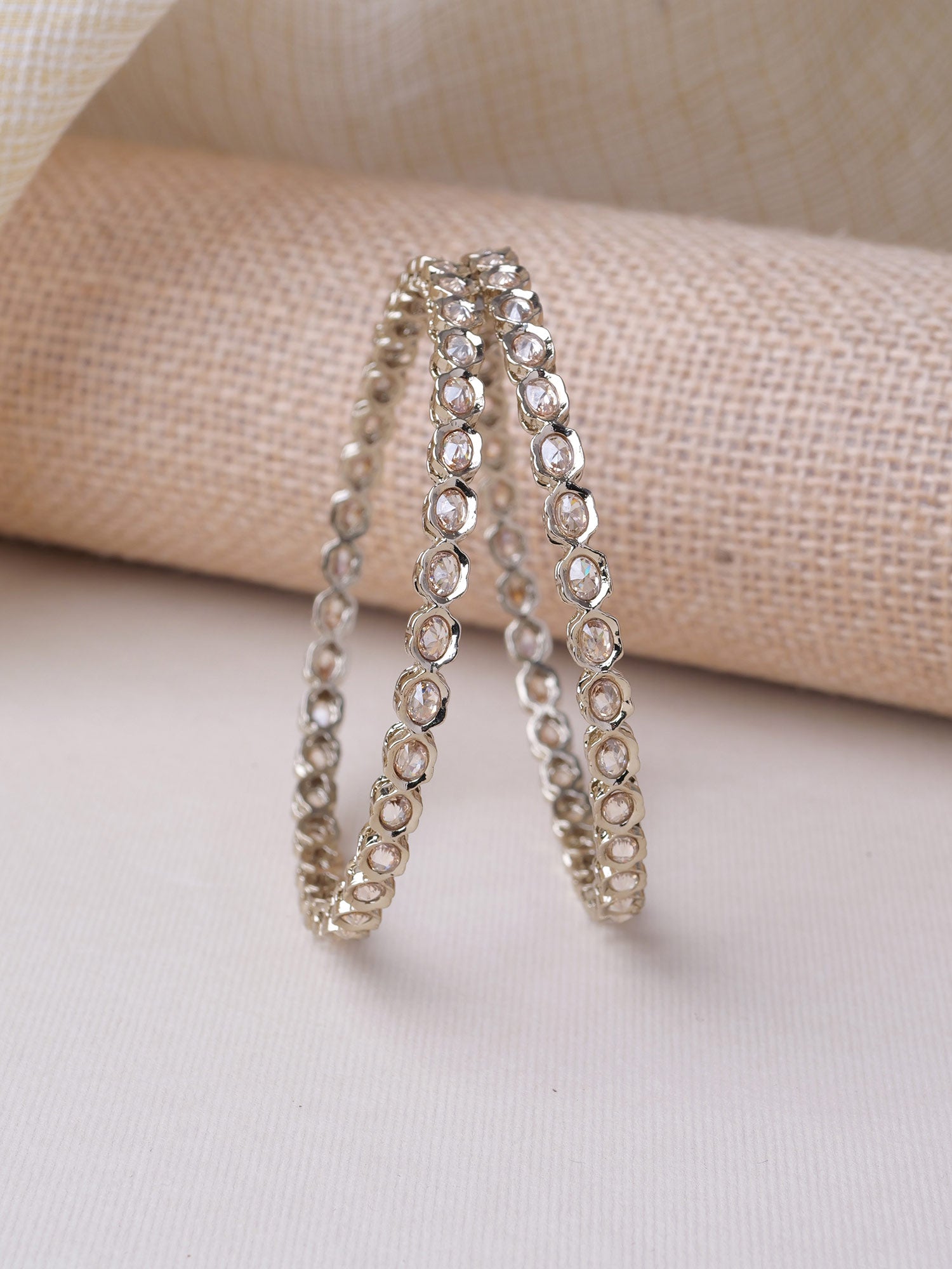 Avadi Kada Bangles in Champagne