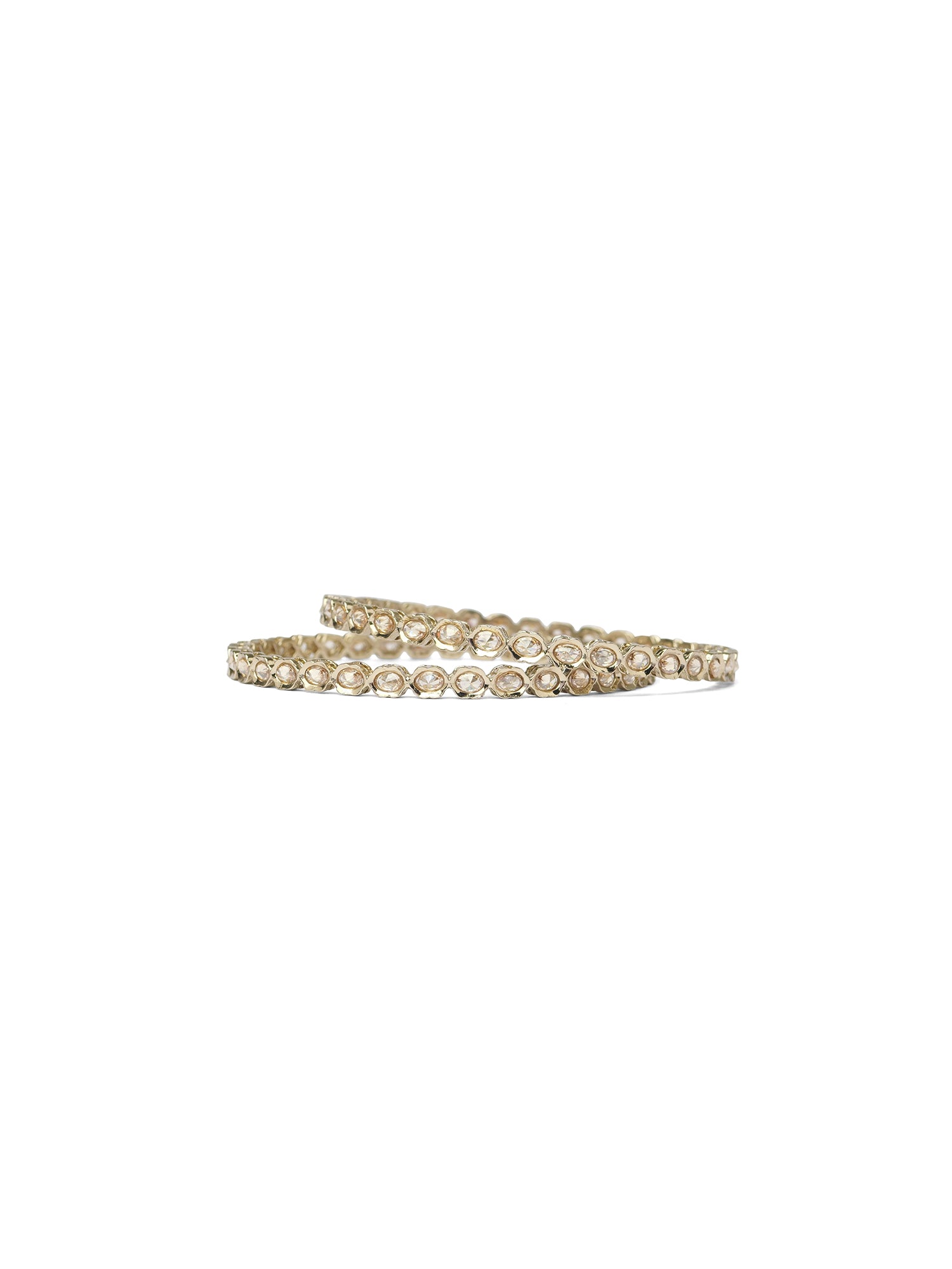 Avadi Kada Bangles in Champagne