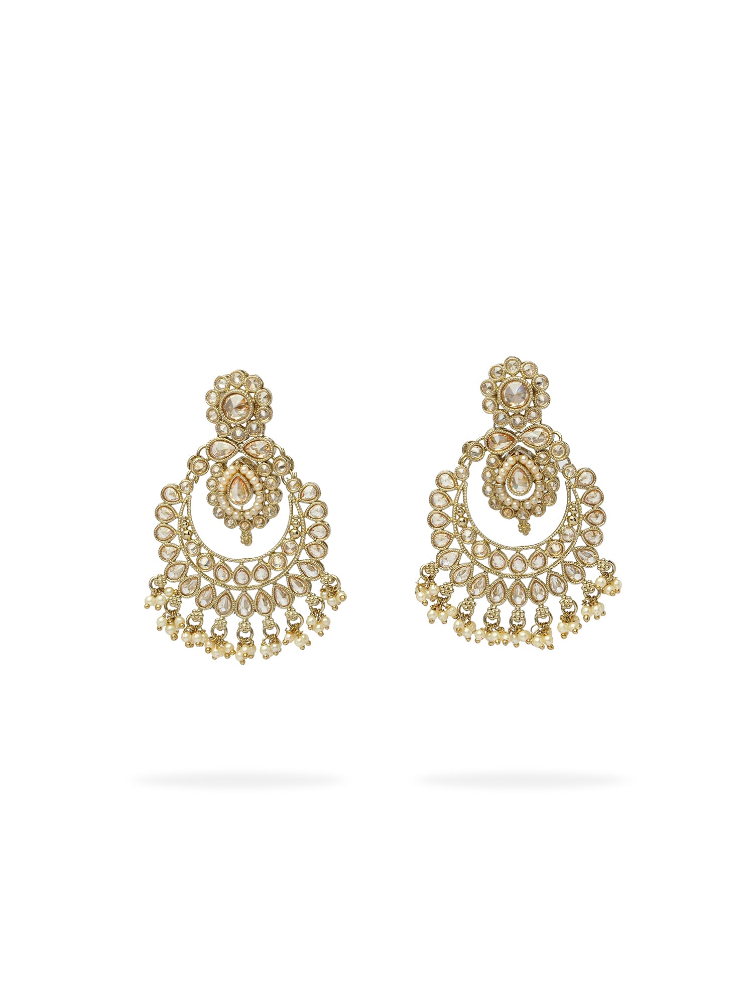 Avira Pearl Necklace Set in Champagne