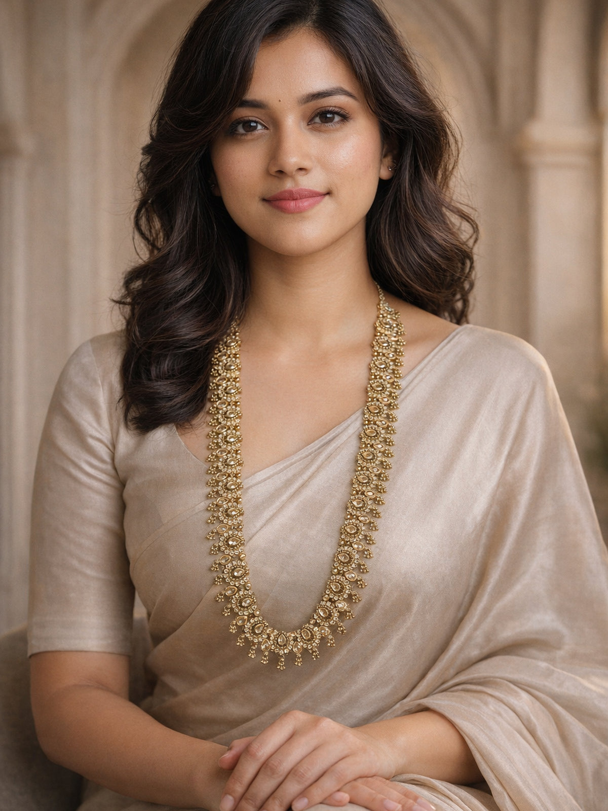 Avira Rani Haar in Antique Gold