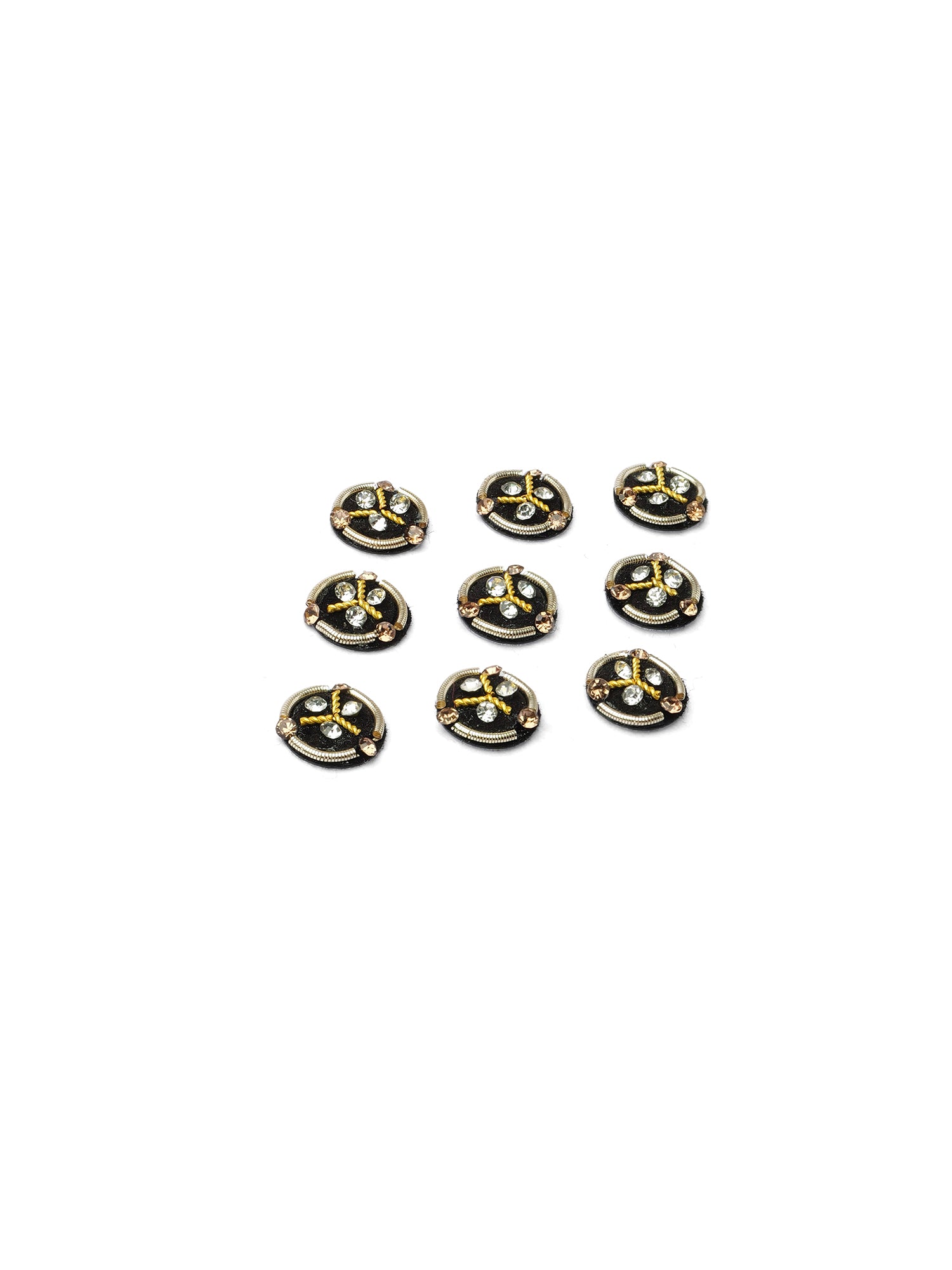 Avisha Black Round Bindis