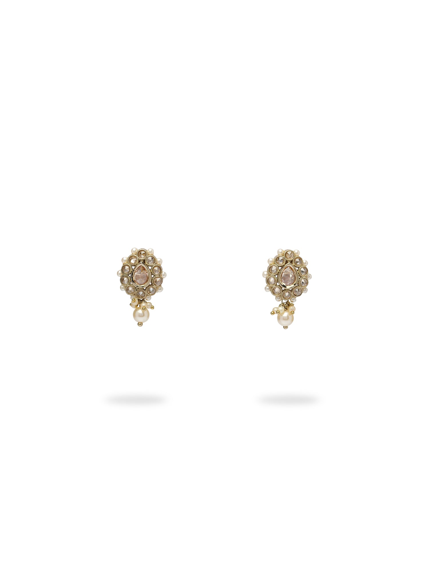 Avisha Simple Necklace Set in Champagne