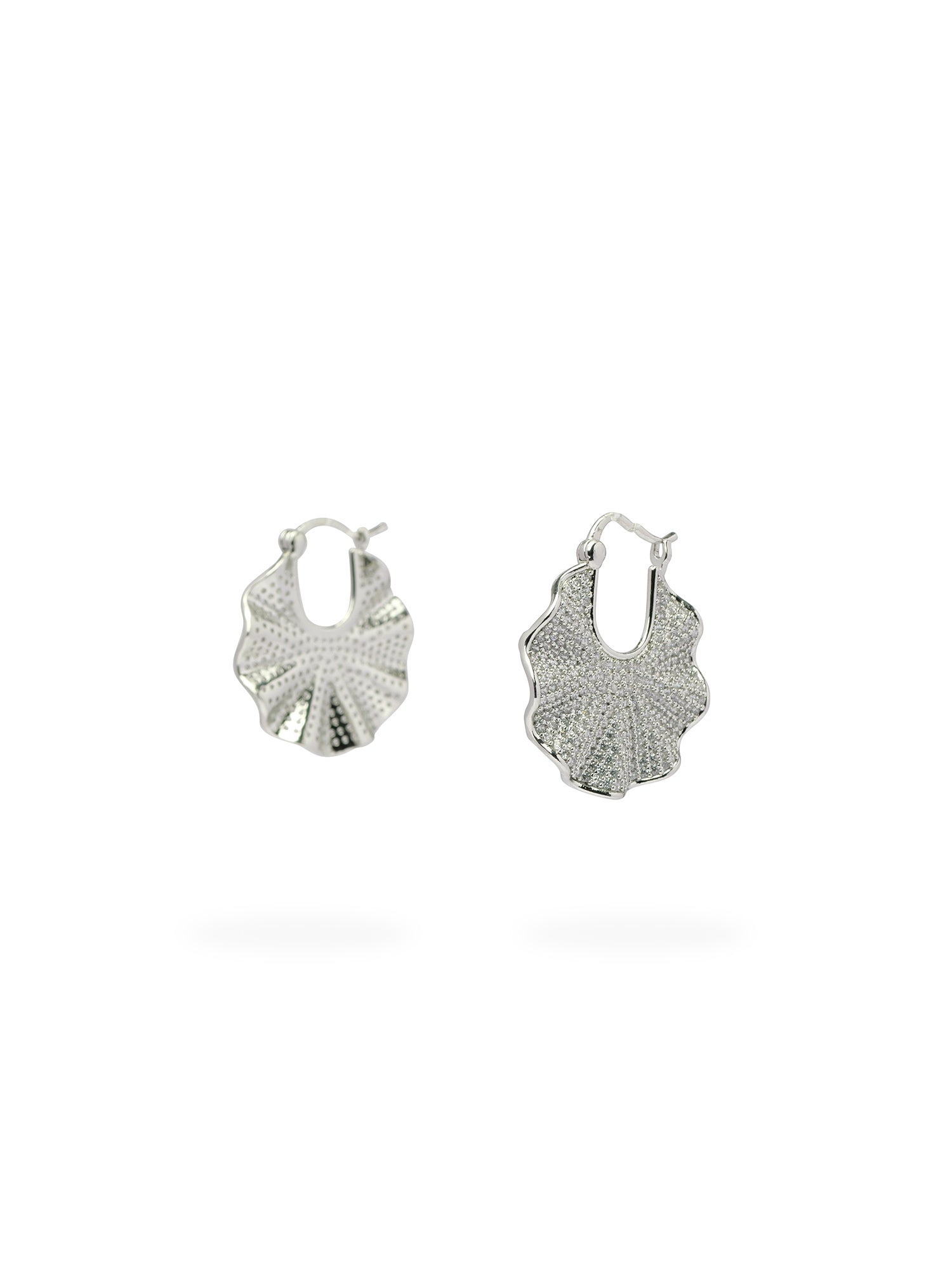Ayla Cubic Zirconia Earrings in Rhodium