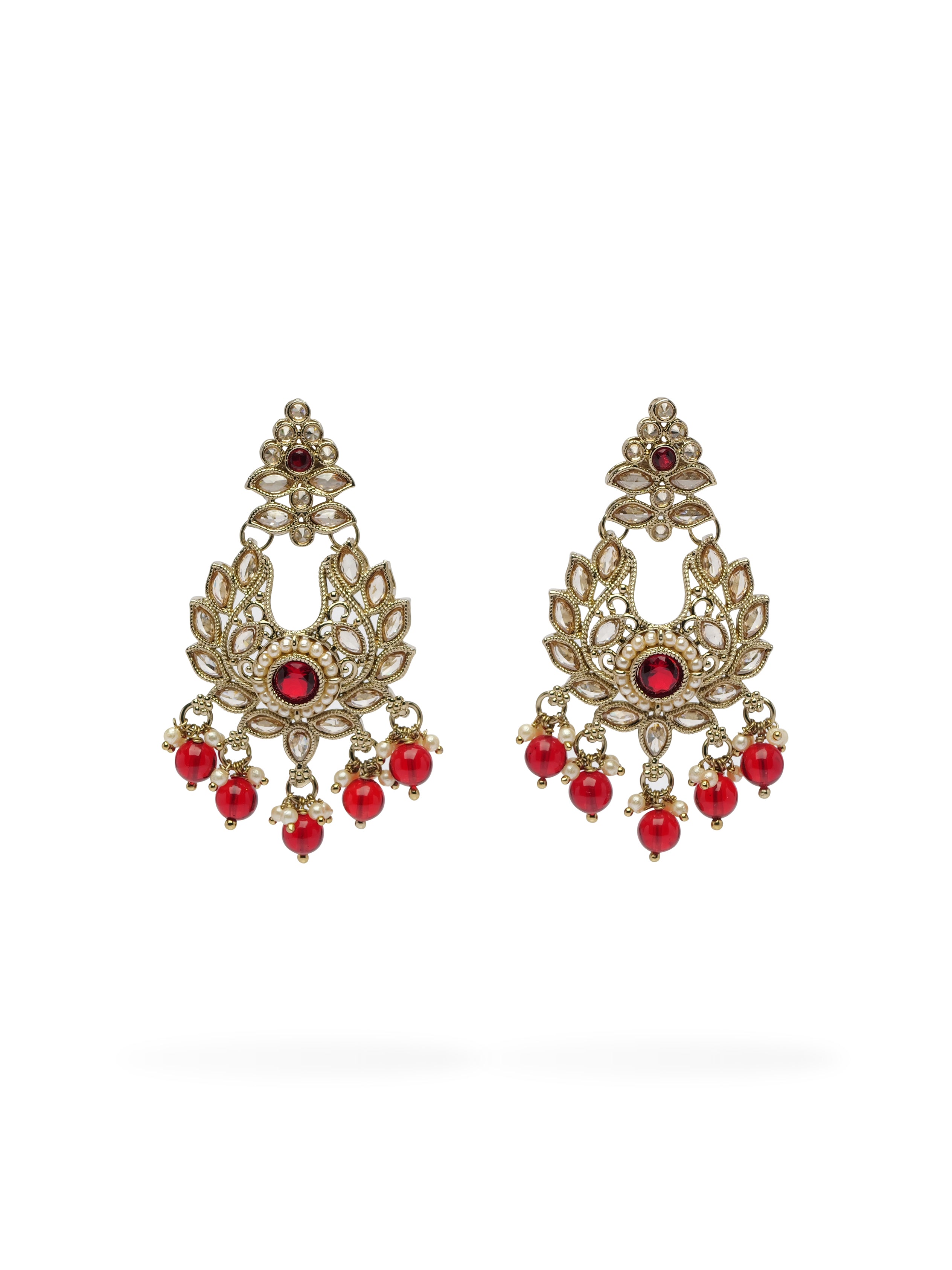 Ayushi Choker Set in Maroon and Antique Gold