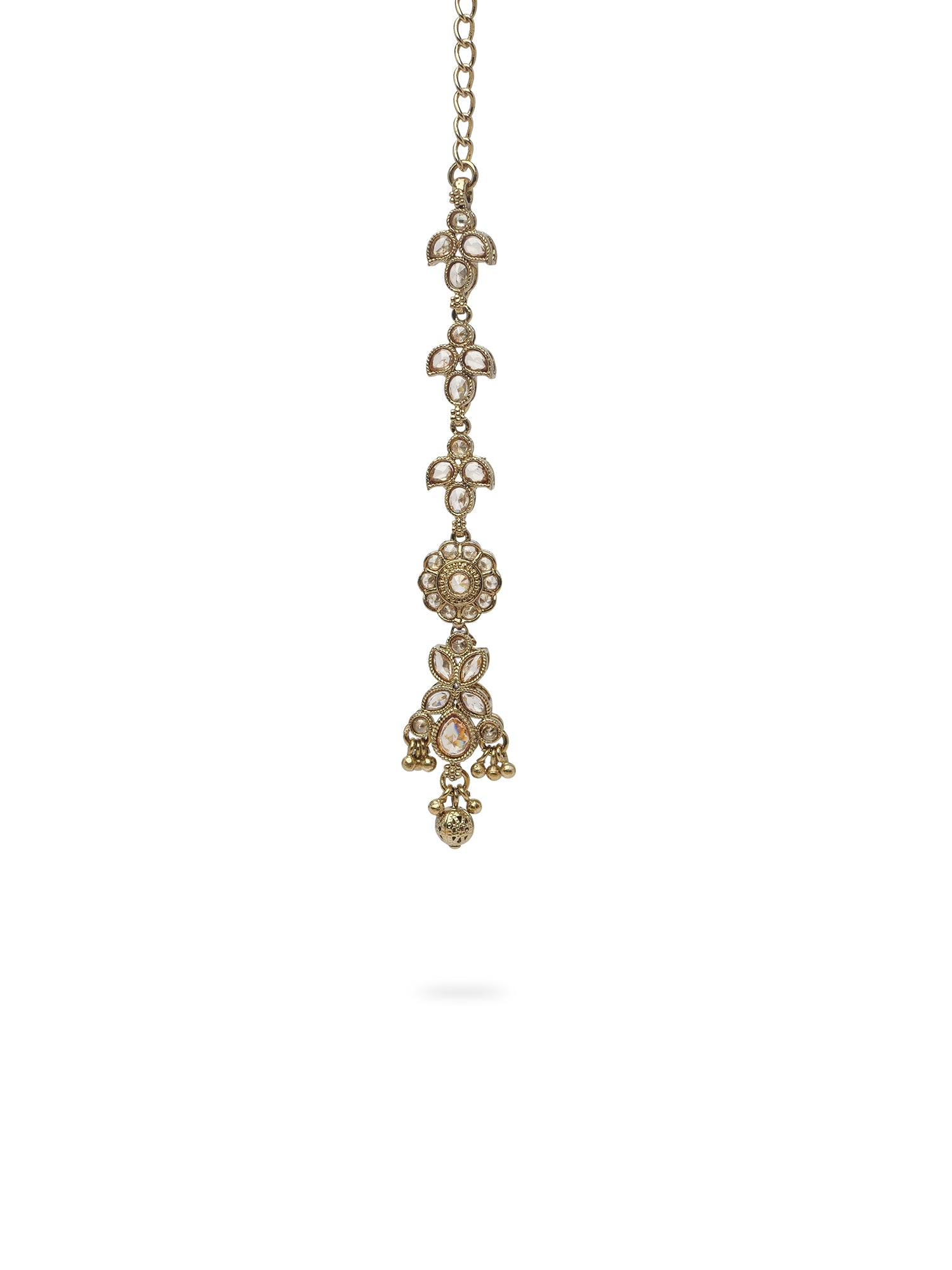 Ayushi Maang Tikka in Antique Gold