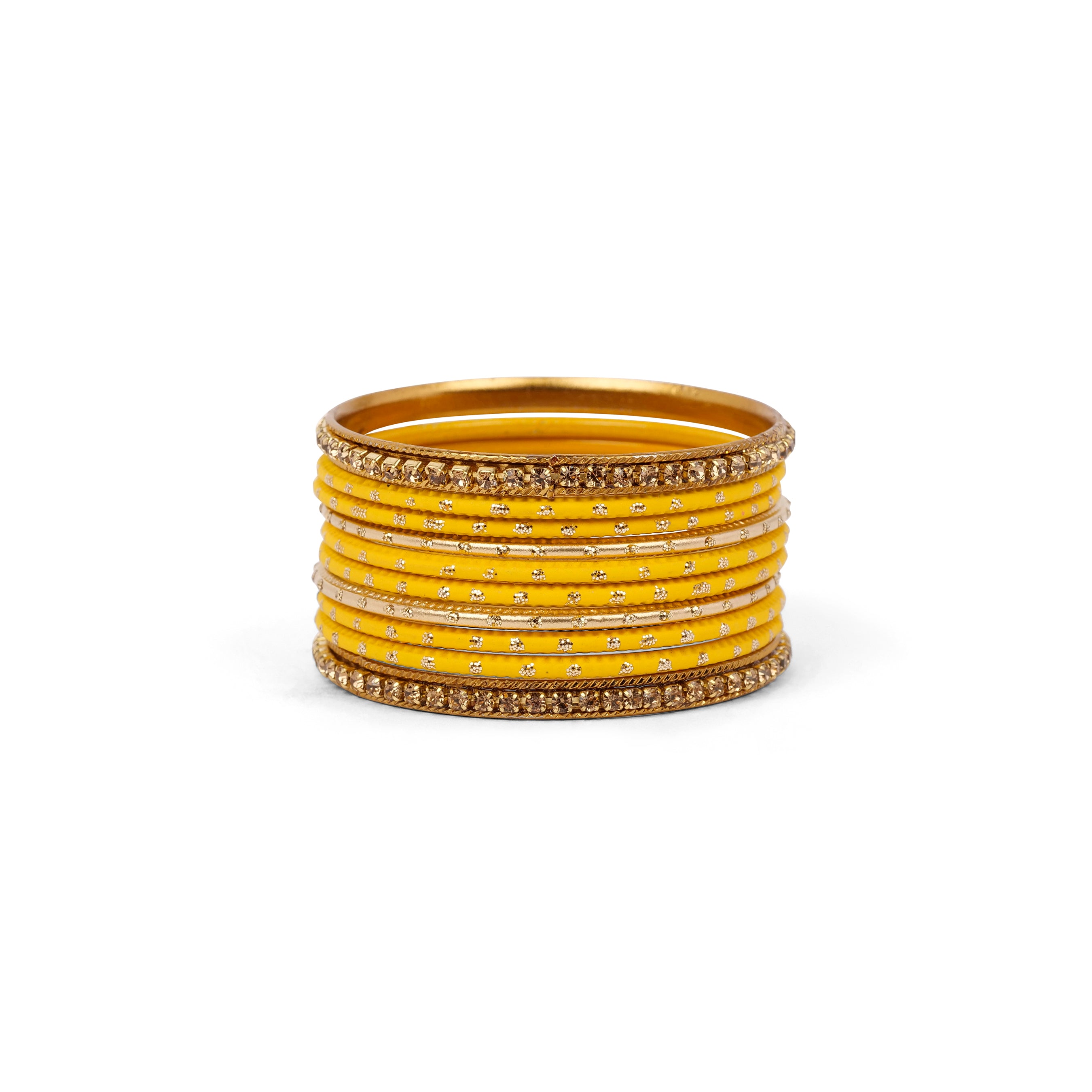 Children's Bangle Set in Yellow and Antique Gold