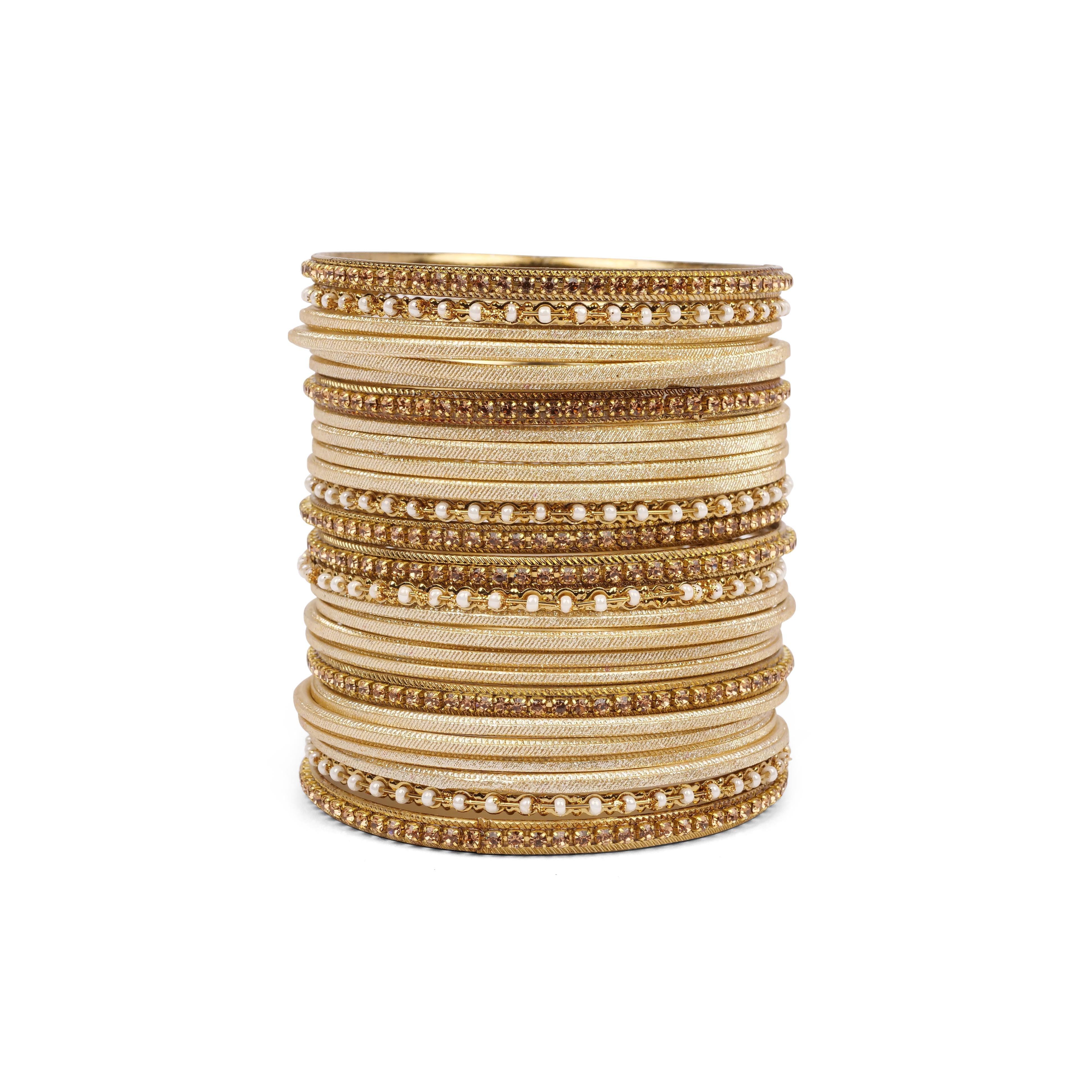 Gold Shimmer Bangle Set