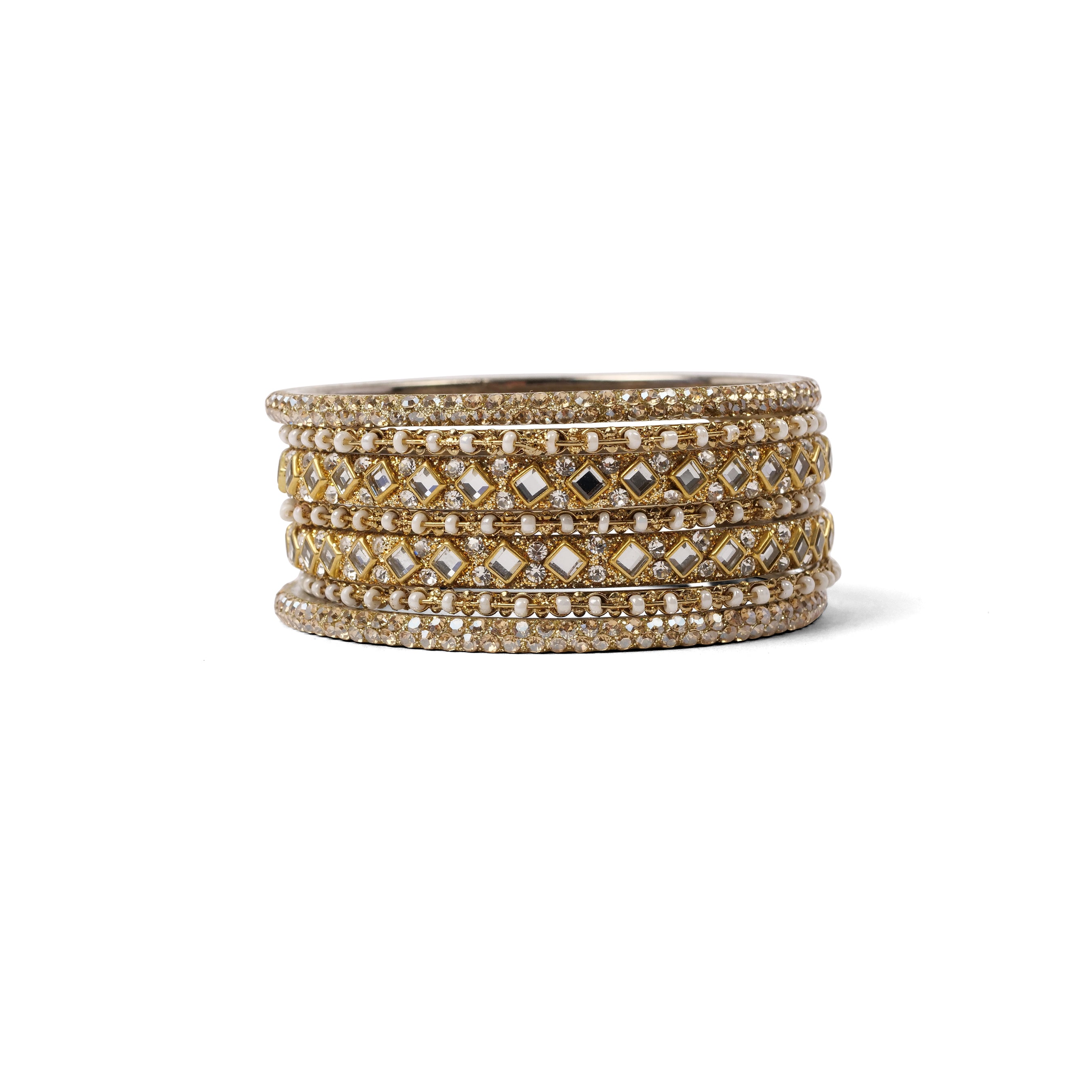 Nargis Bangle Set in Antique Gold