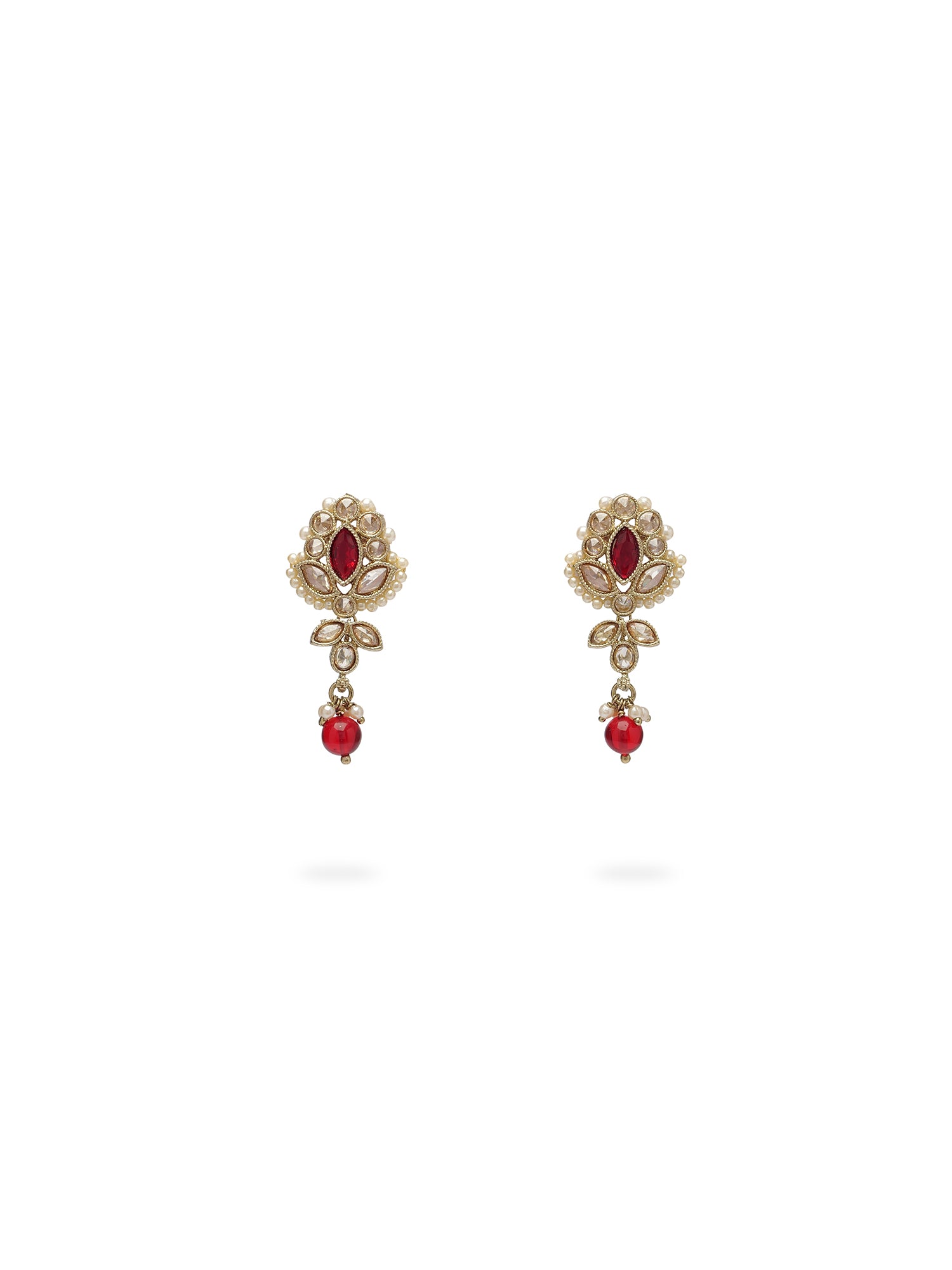 Bhavini Necklace Set in Maroon