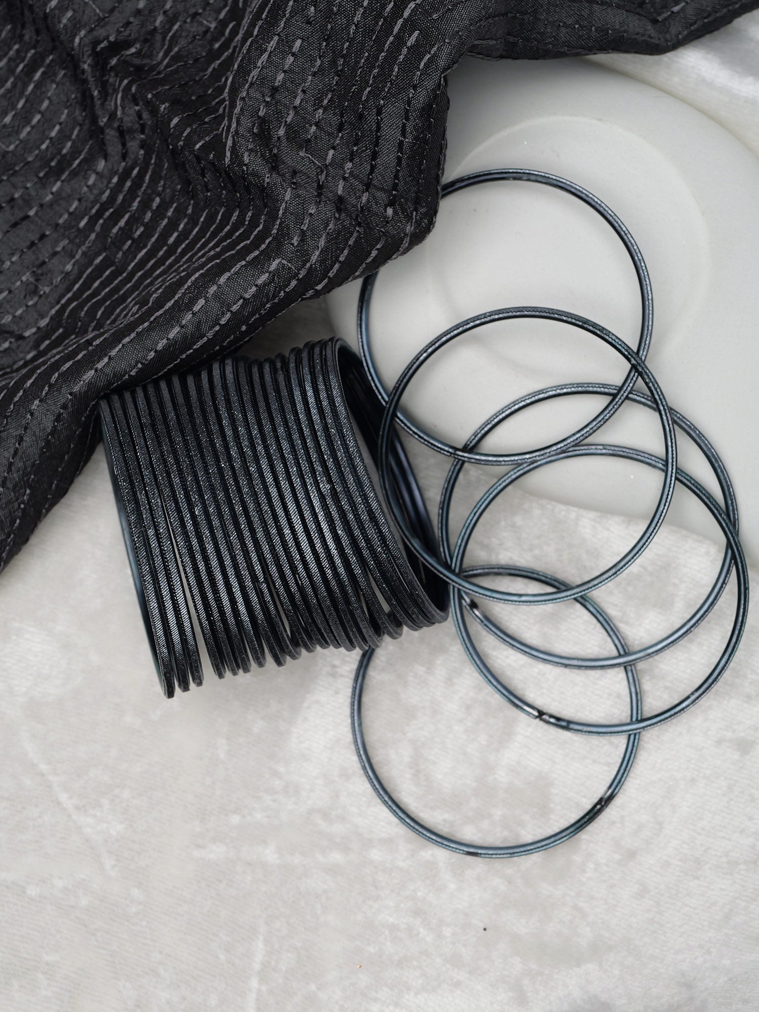 Black Shimmer Bangles