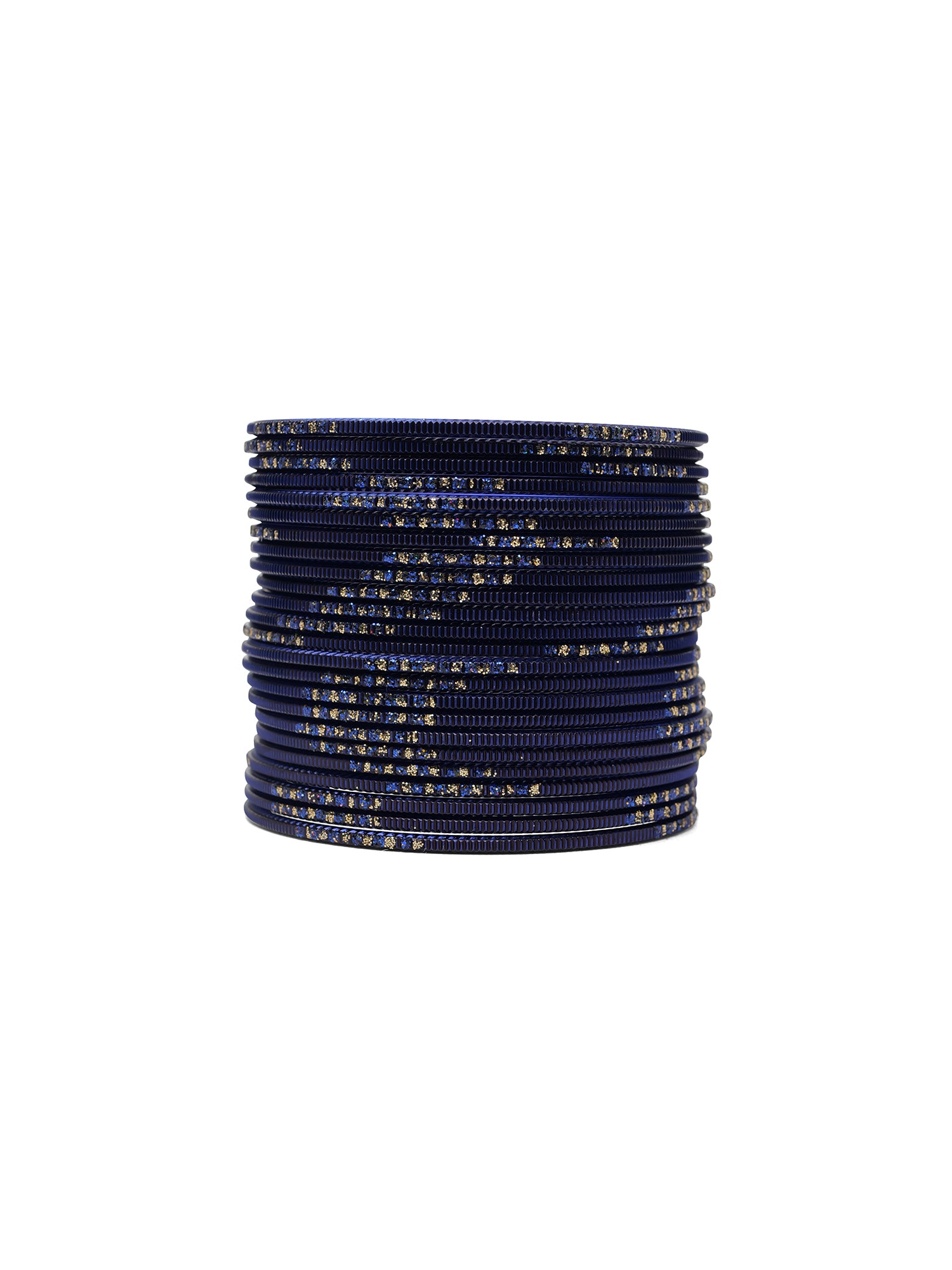 Black Glitter Etched Bangles