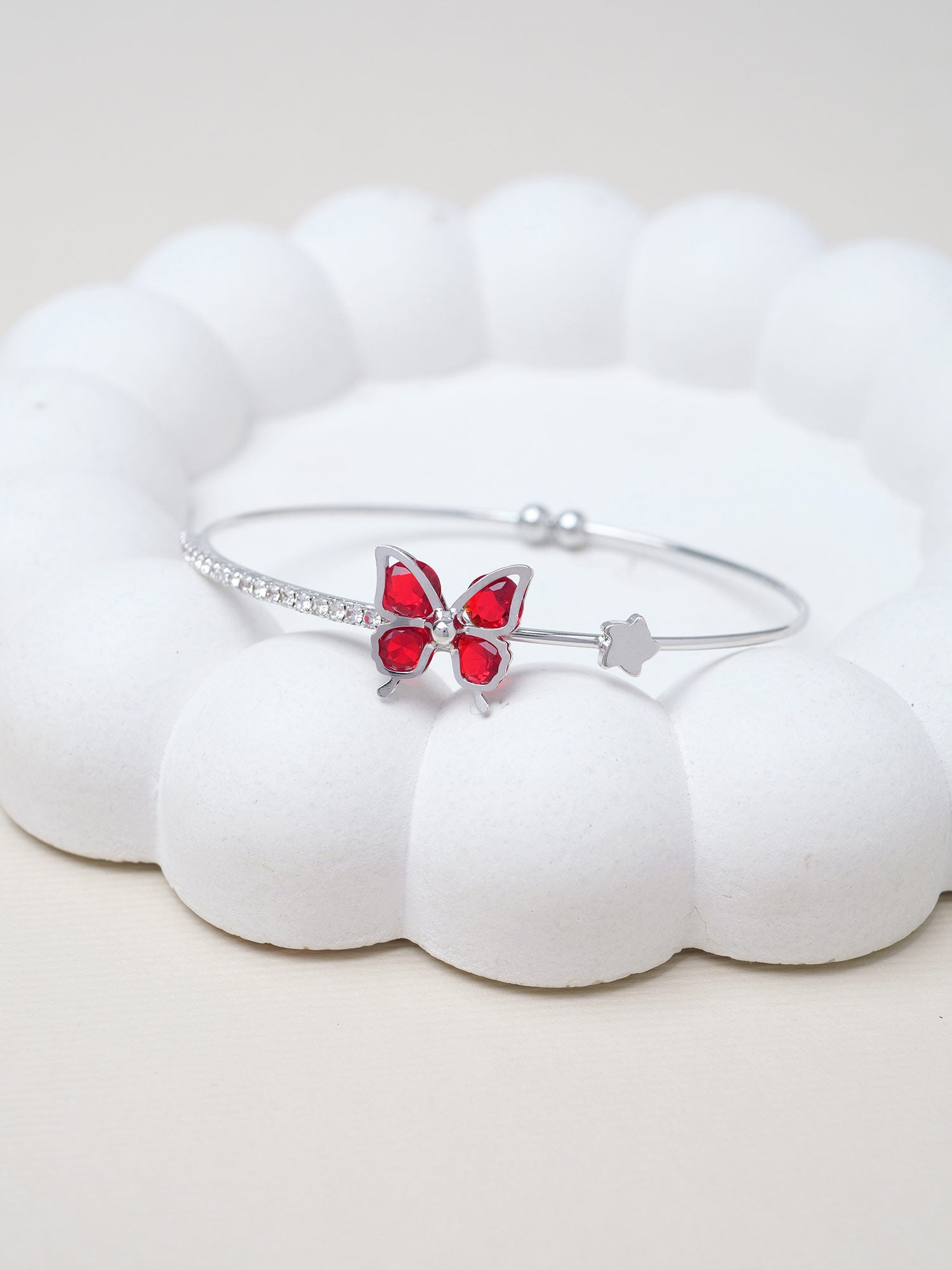 Butterfly Children's Bracelet in Maroon