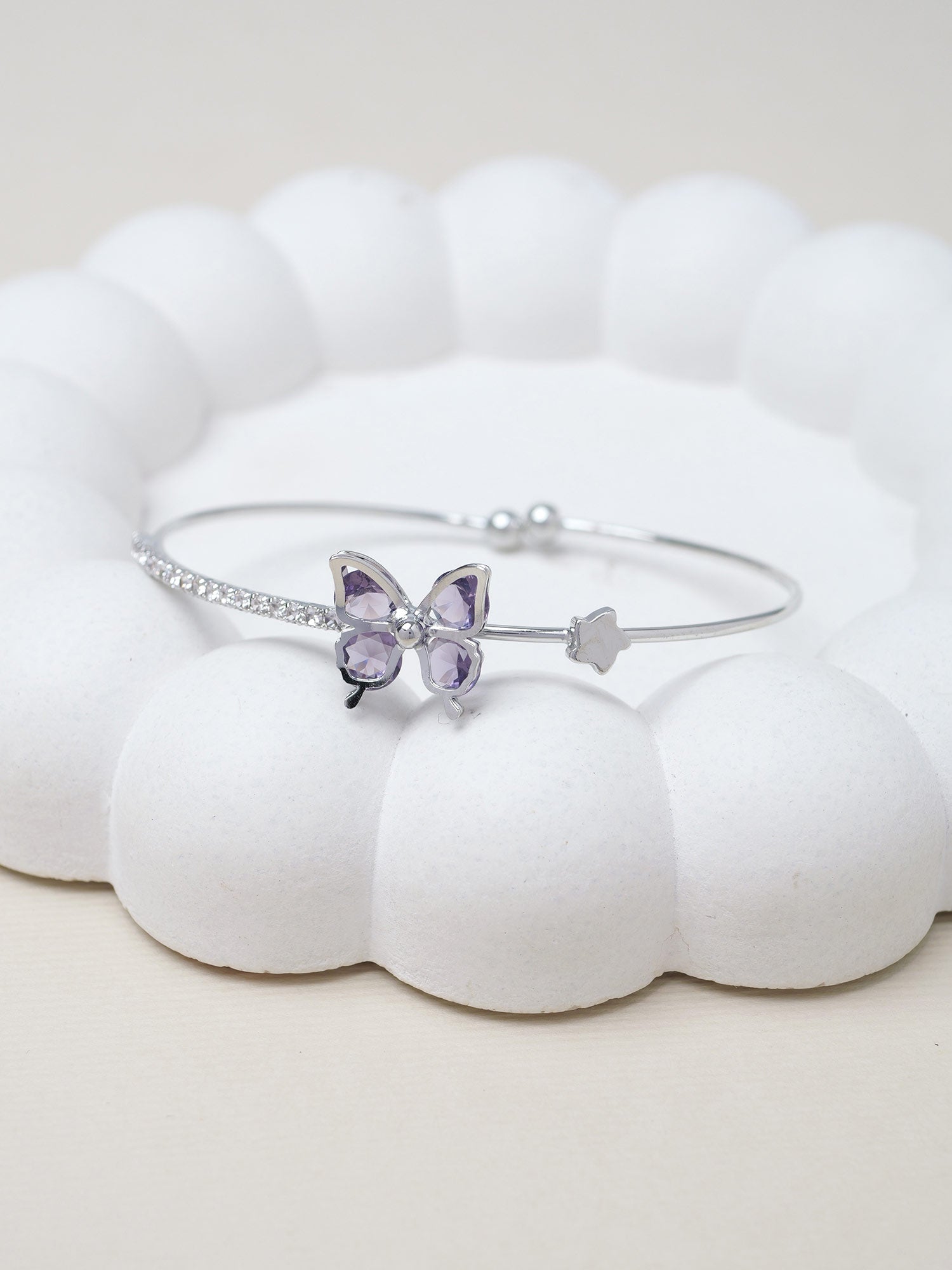 Butterfly Children's Bracelet in Purple