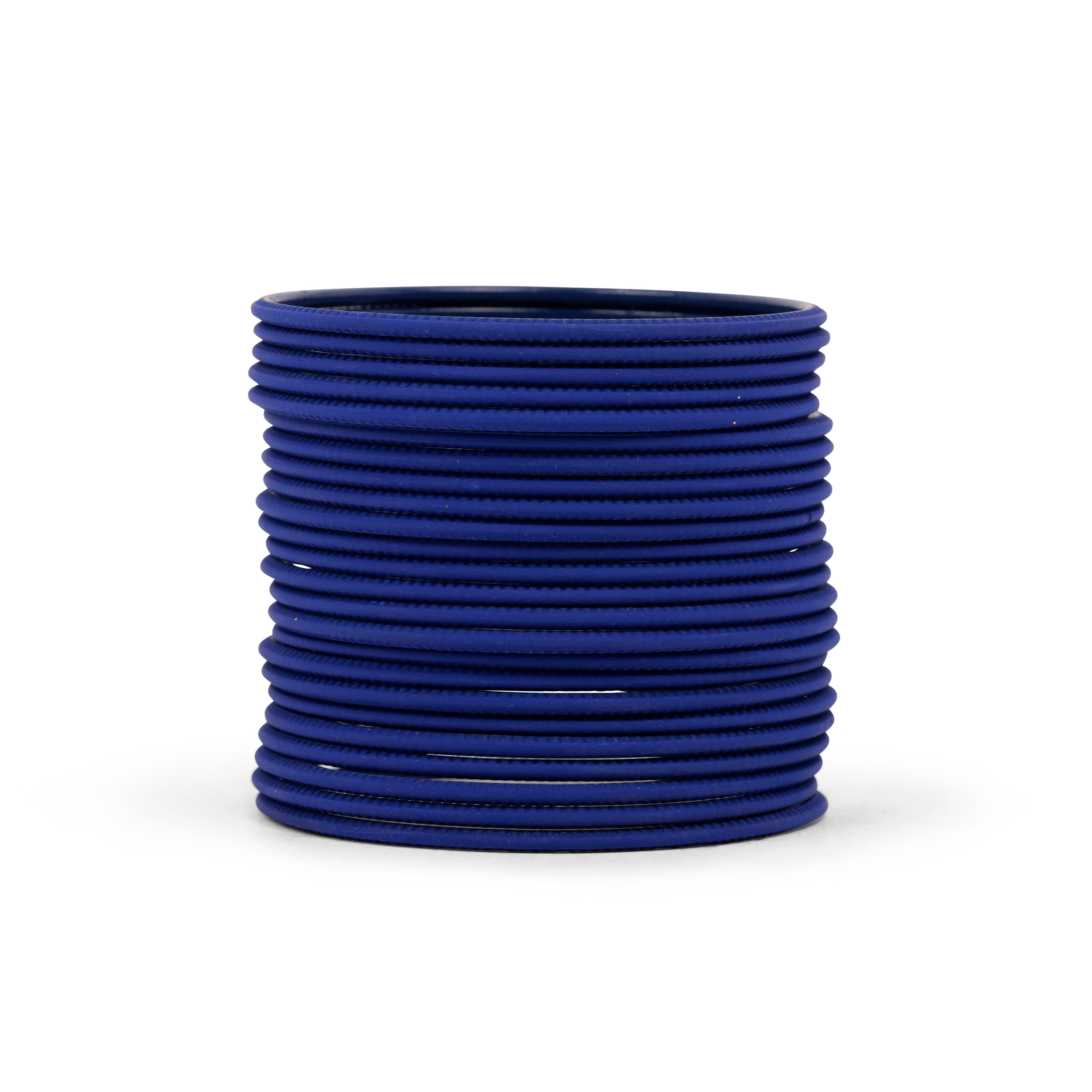 Marine Blue Plain Bangles