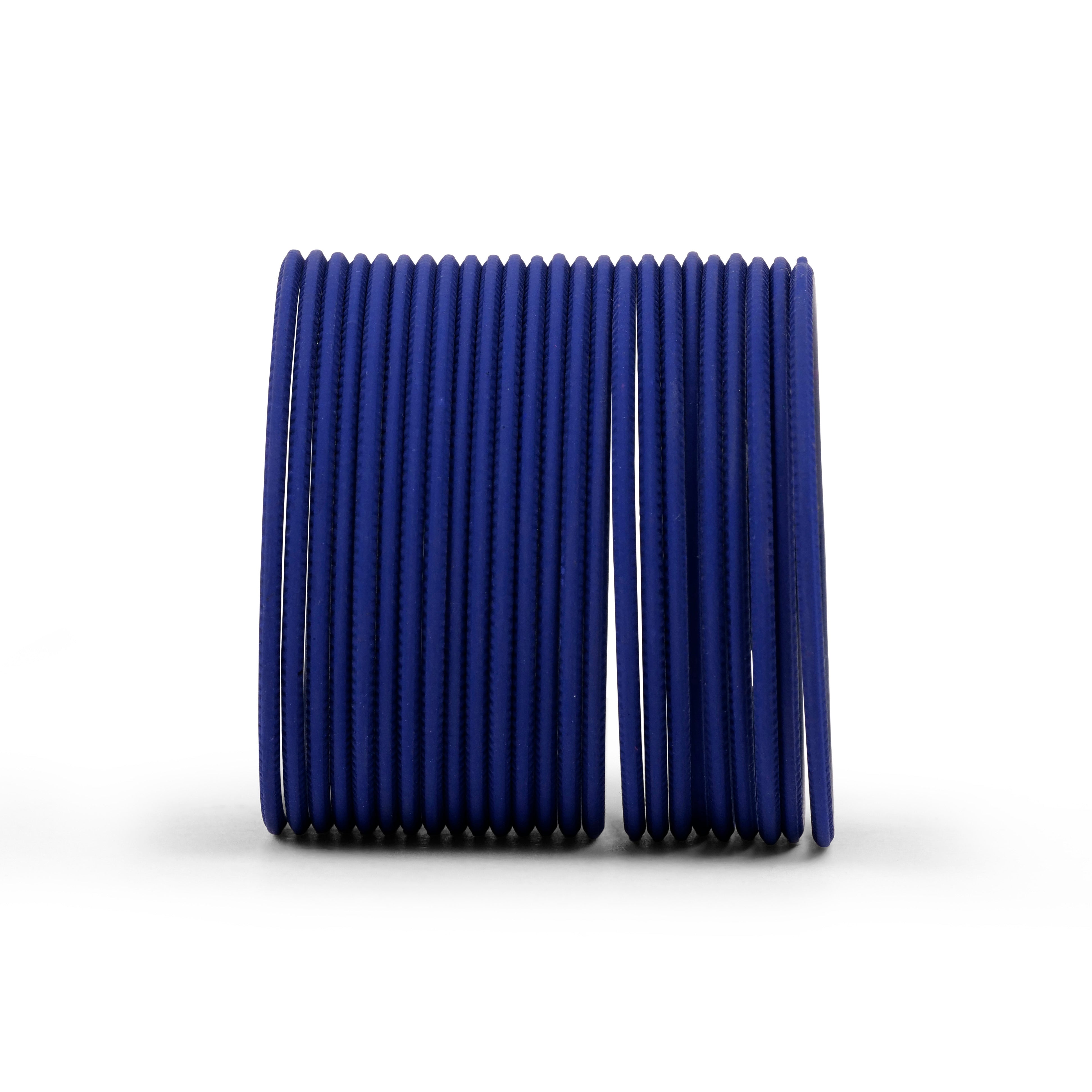 Marine Blue Plain Bangles