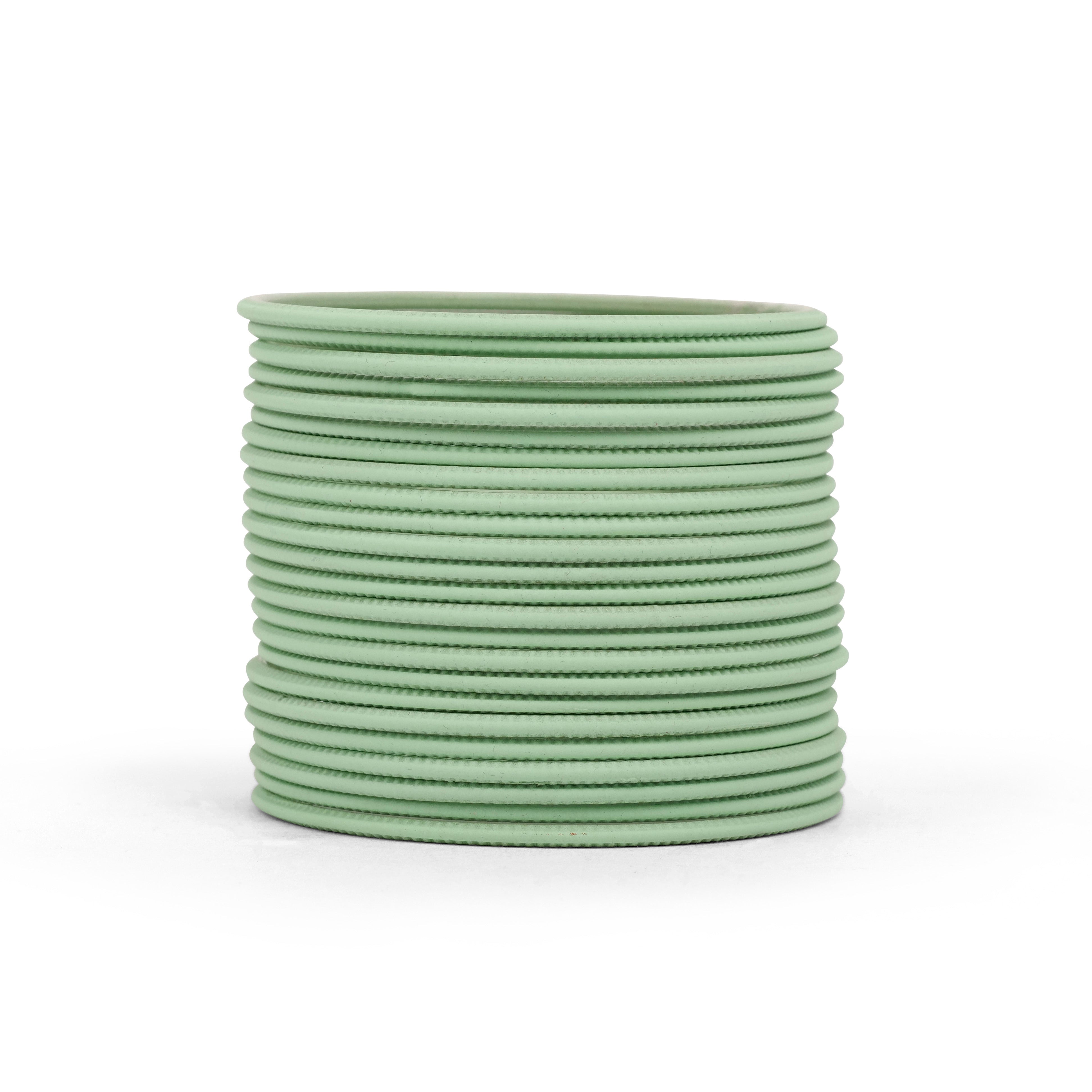 Pistachio Green Plain Bangles